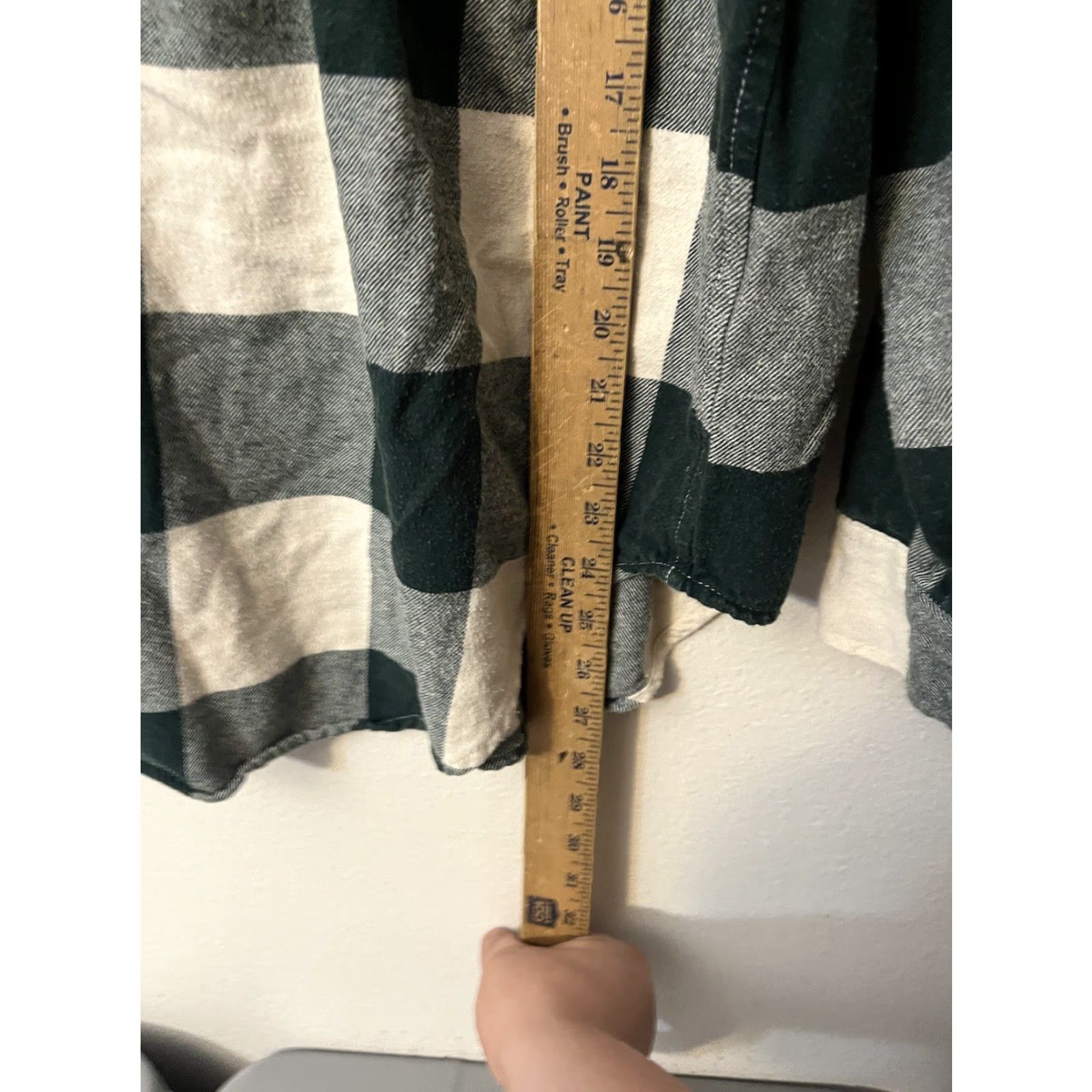 Vintage Aerie Women Shirt Small Green Gray Tint Buffalo Check Plaid Flannel Thick Casual Size S / US 4 / IT 40 - 4 Thumbnail