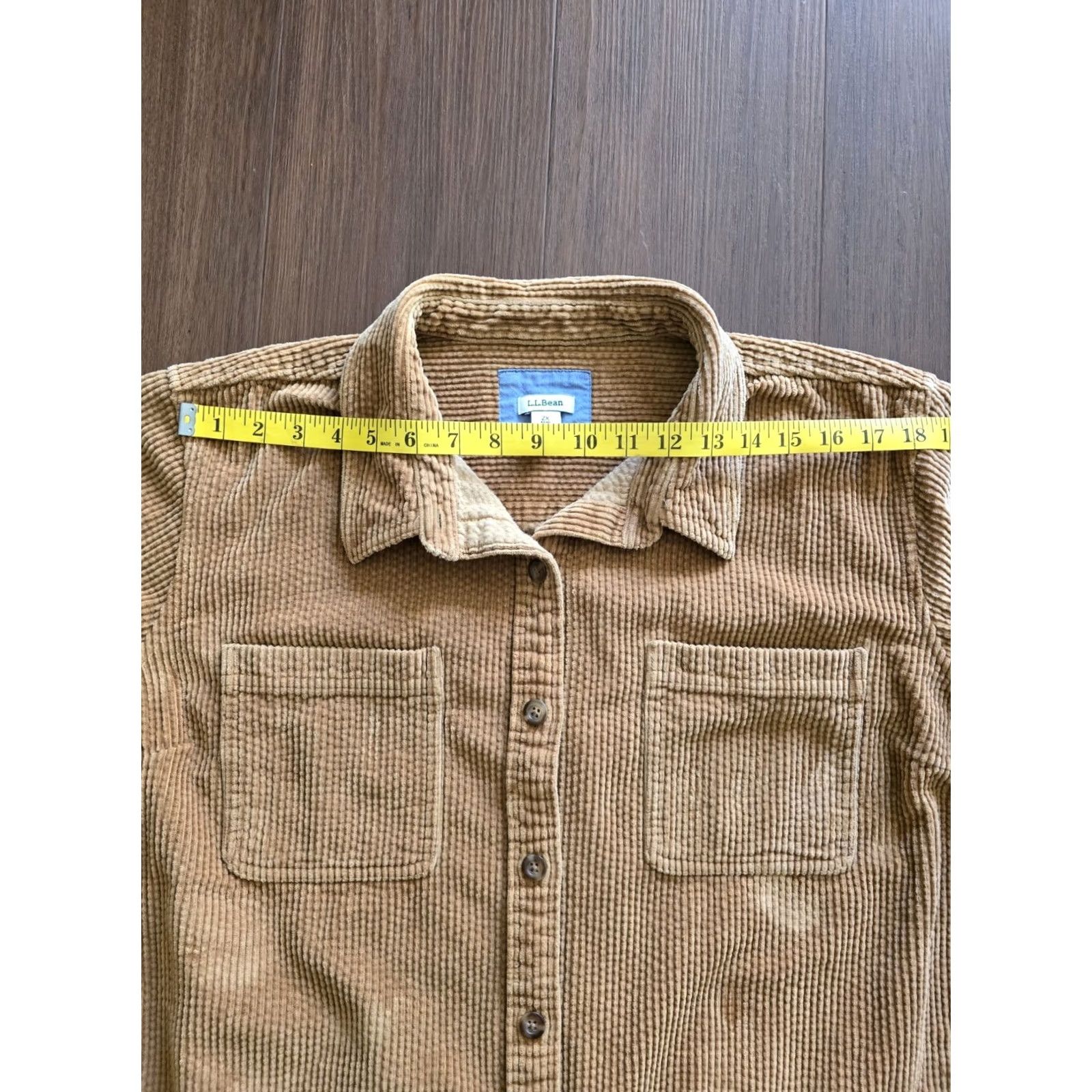 Vintage VINTAGE LL Bean Shirt Jacket Shacket Wide Whale Corduroy Brown 1990s 2X Womens Shacket Shirt Brown LL Bean 1990s 2X Women Size XXL / US 16-18 / IT 52-54 - 6 Thumbnail