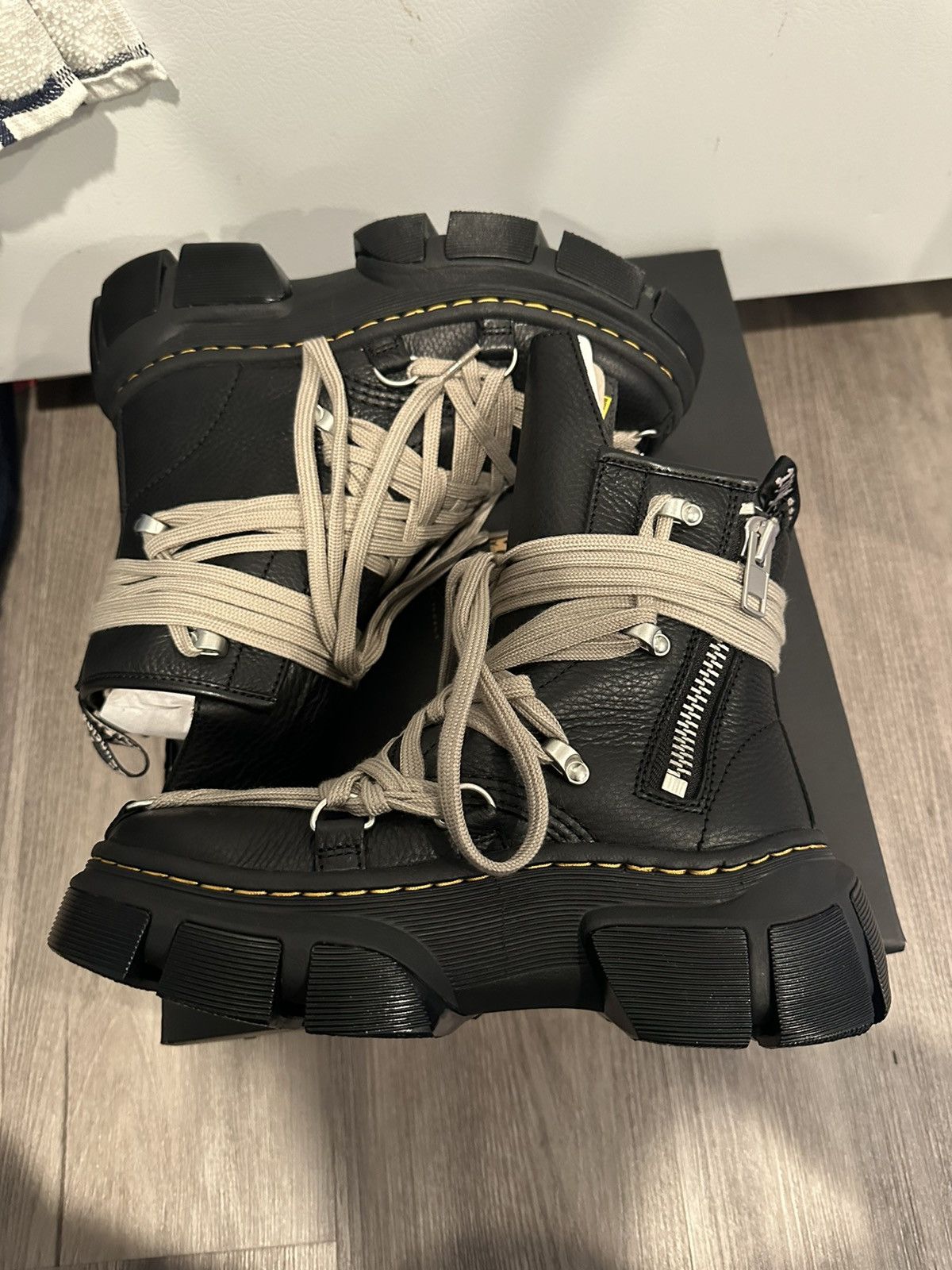 Dr. Martens × Rick Owens Rick owens dr martens megalace dmxl boots 