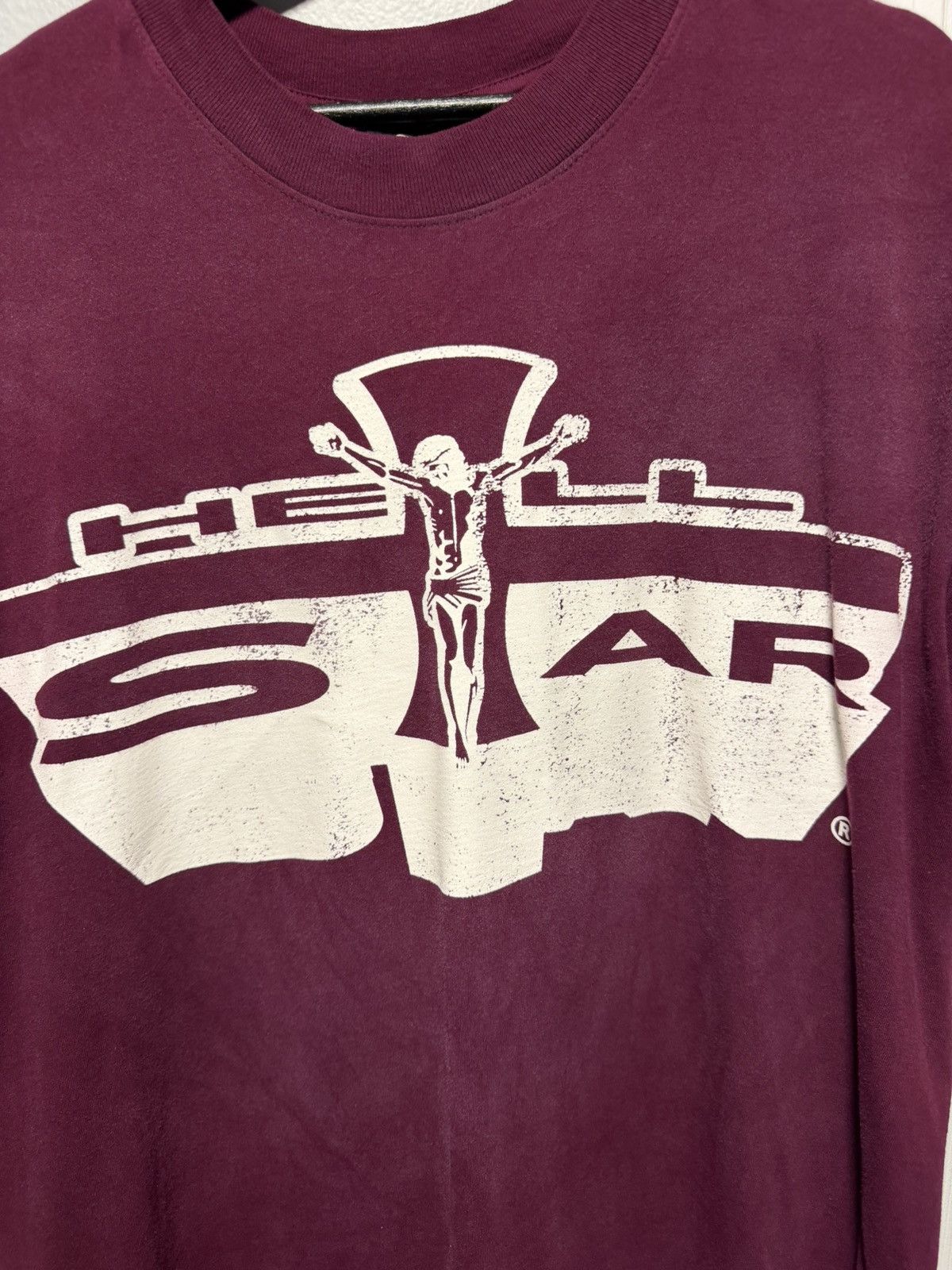 HELLSTAR Hellstar Jesus Burgundy Tee shirt Size Mens Large Size US L / EU 52-54 / 3 - 3 Thumbnail