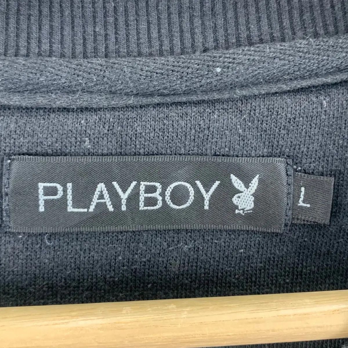 Playboy Vintage PLAYBOY MAGAZINE Rabbit Head Bunny Black Sweatshirt Size L / US 10 / IT 46 - 9 Thumbnail