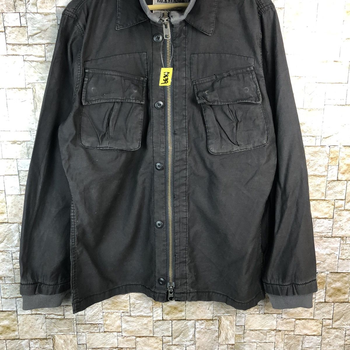 Japanese Brand Back Number Black Bombers Jacket #A839 Size US XL / EU 56 / 4 - 3 Thumbnail