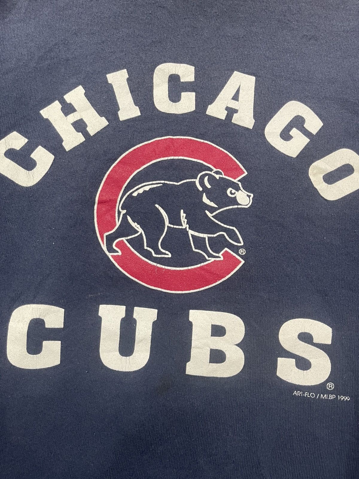 Fruit Of The Loom Vintage 90's Chicago Cubs Art/Flo MLBP Crewneck Sweatshirt Size US L / EU 52-54 / 3 - 5 Thumbnail