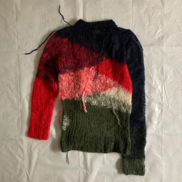 Comme des Garcons × Comme des Garcons Homme Plus × Junya Watanabe RARE GRAIL Junya FW 2006 Deformed Mohair Punk Sweater Size US S / EU 44-46 / 1 - 7 Thumbnail