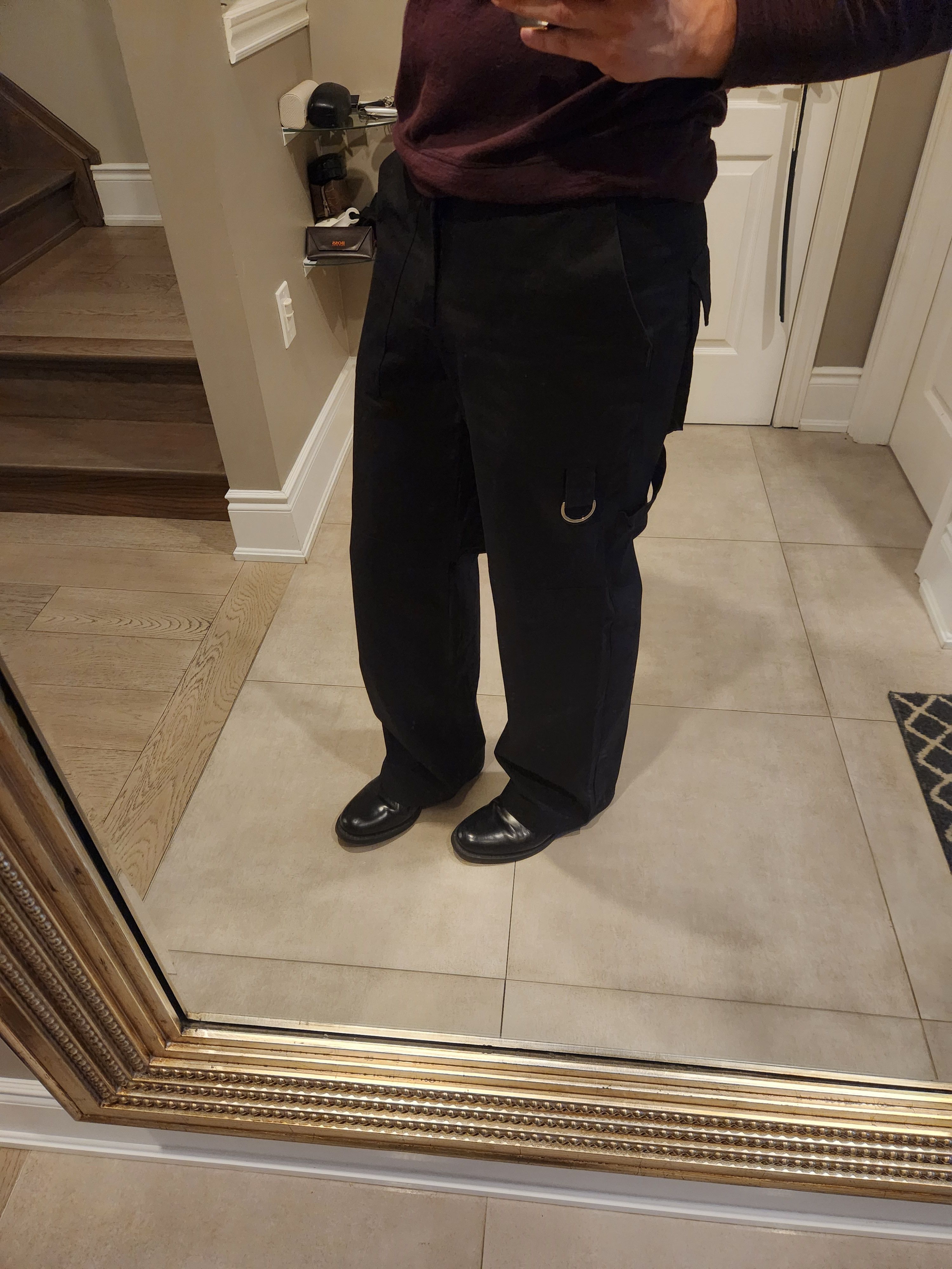 (di)vision (di)vision Black Wide Leg Trousers Size US 32 / EU 48 - 4 Thumbnail