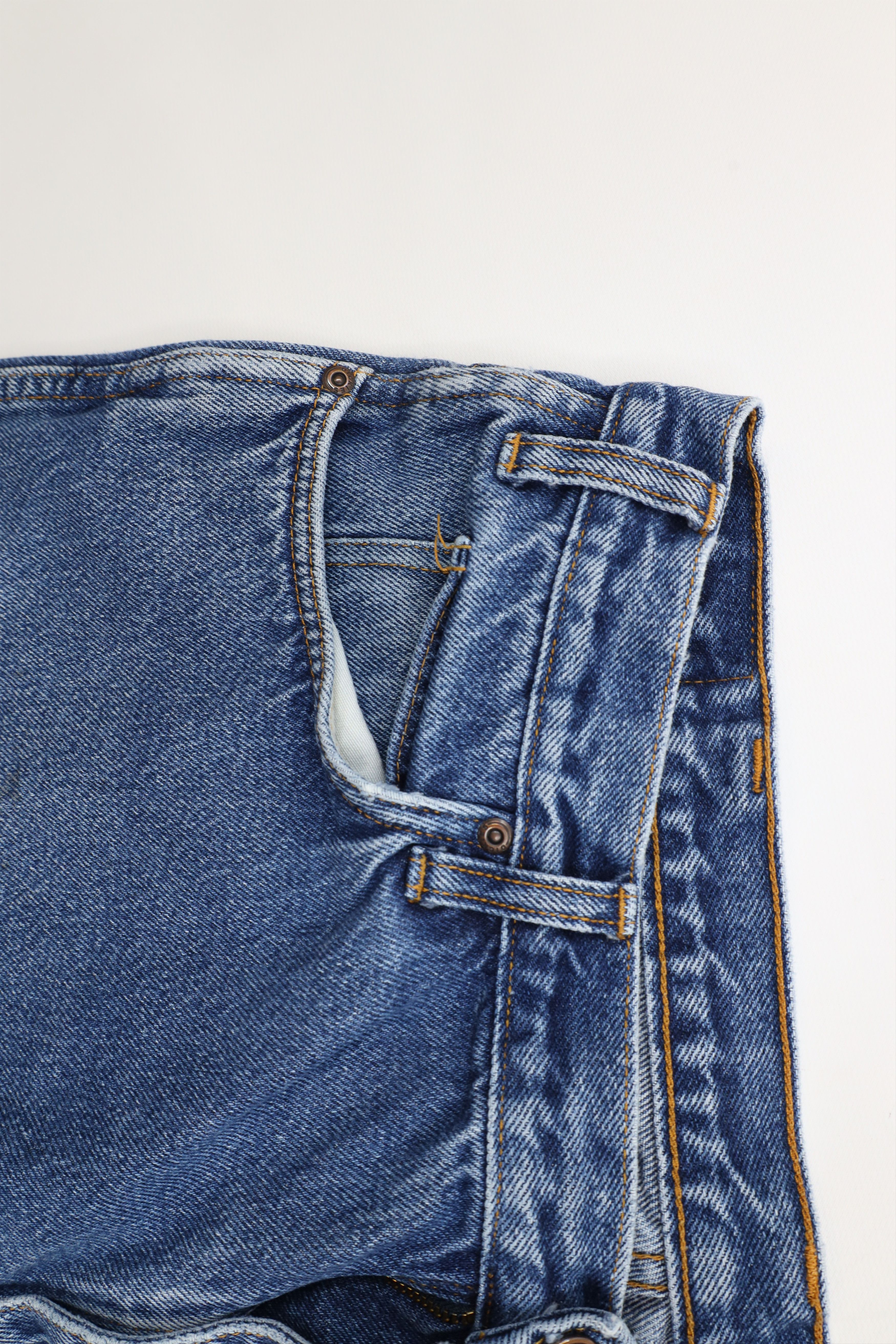 Dickies × Vintage Vintage Dickies Spell Out Straight Leg Denim Jeans Blue Size US 36 / EU 52 - 11 Thumbnail