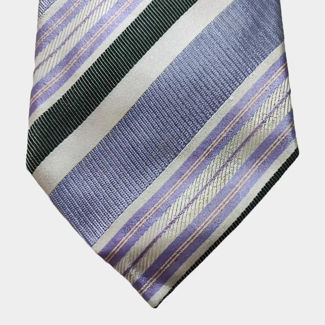 Ermenegildo Zegna Ermenegildo Zegna striped silk tie – FASHIONELLA Size ONE SIZE - 3 Thumbnail