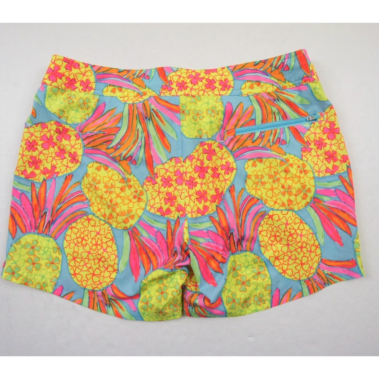 Chubbies Chubbies Men’s Swim Shorts Bottom M Pineapple Printed? Solid Multicolor Stretch Lined Beach Outdoor 90s? Lifeguard Surfing Mens Size US 31 - 5 Thumbnail