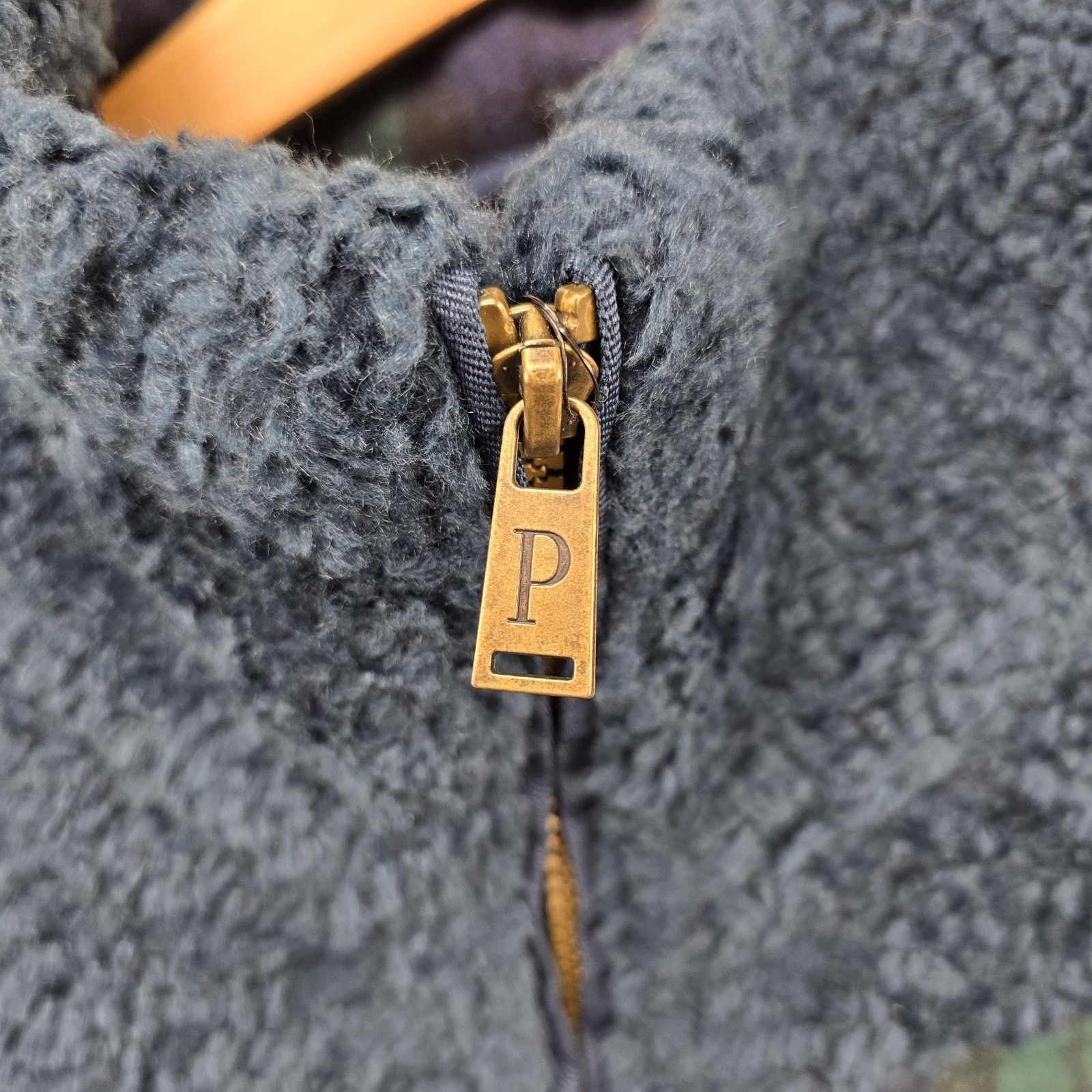 Pendleton Pendleton Sherpa Fleece Jacket Womens Large Dark Blue Fuzzy Size L / US 10 / IT 46 - 3 Thumbnail