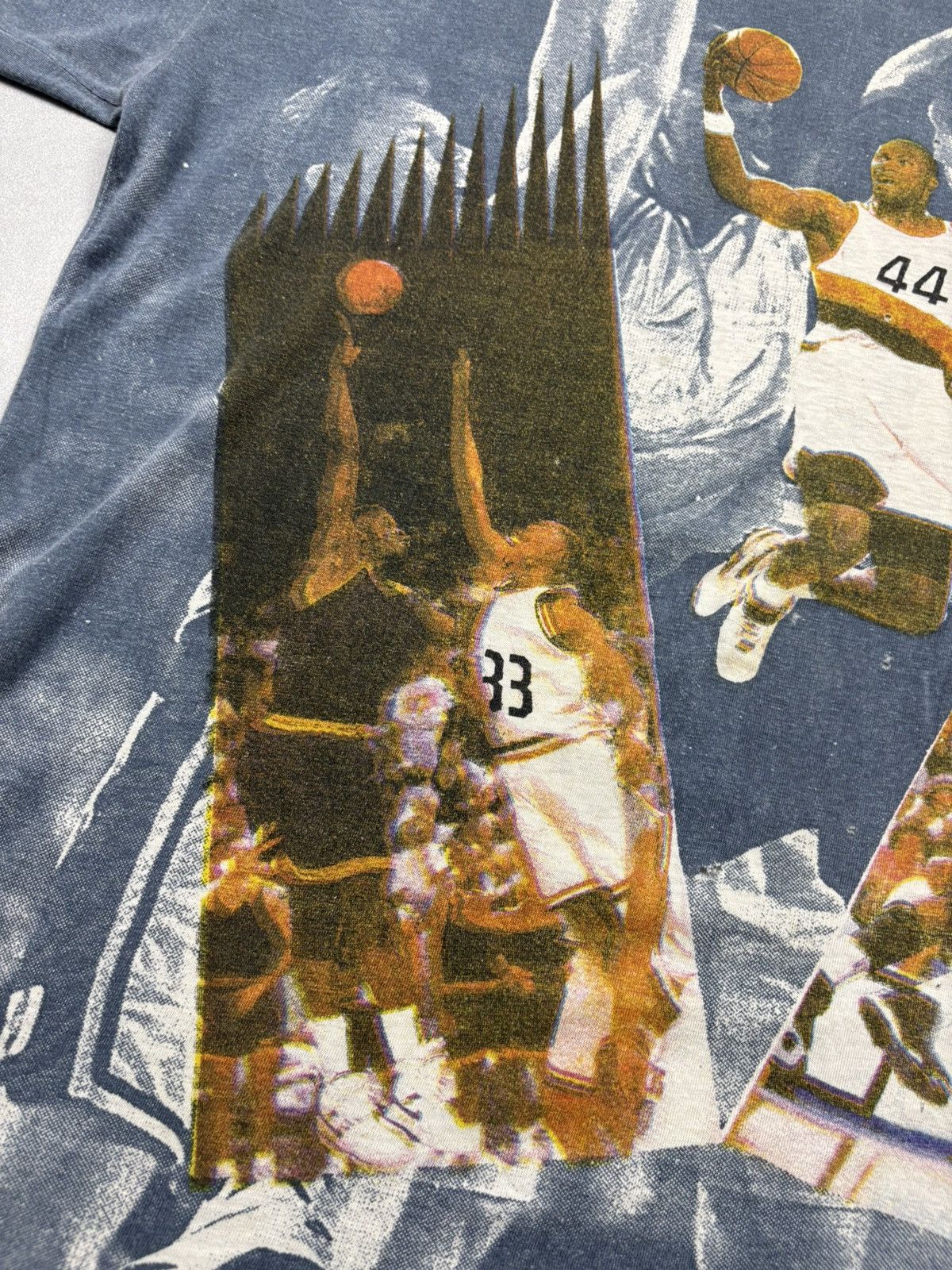 Vintage Vintage 90s All Over Print Basketball Rap T Shirt AOP Y2K XL Size US XL / EU 56 / 4 - 14 Thumbnail