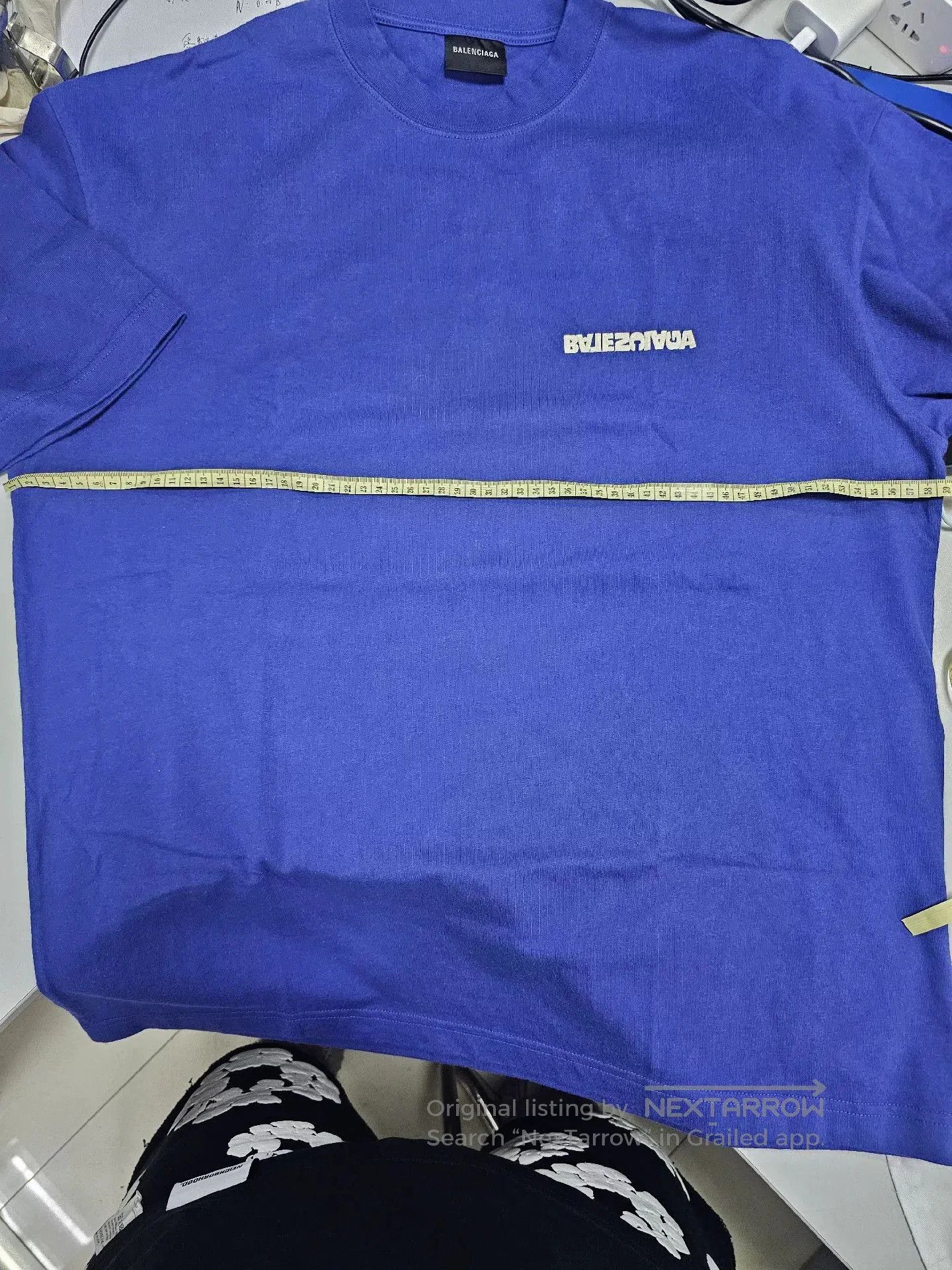 Balenciaga Balenciaga Blue Short Sleeve T. Size US S / EU 44-46 / 1 - 4 Thumbnail