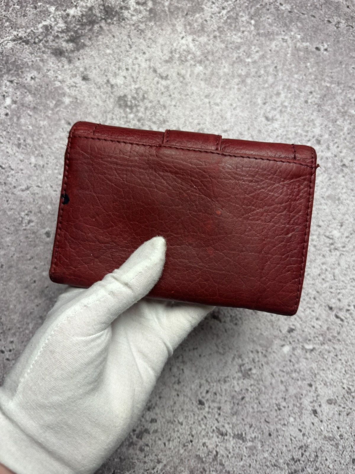 Hysteric Glamour × Vintage Max Mara Wallet Red Leather Vintage Size ONE SIZE - 6 Thumbnail