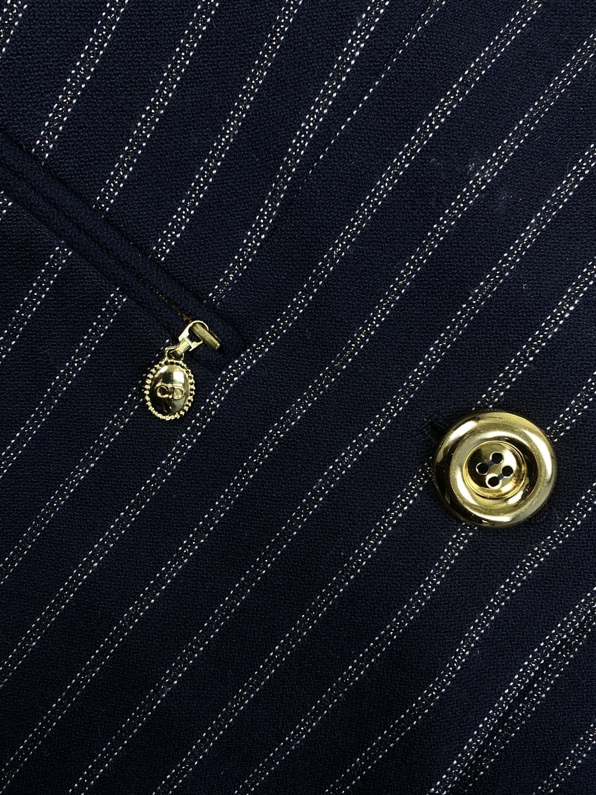 Christian Dior Monsieur Vtg Christian Dior Single Button Striped Blazer Style Jacket Size M / US 6-8 / IT 42-44 - 8 Thumbnail