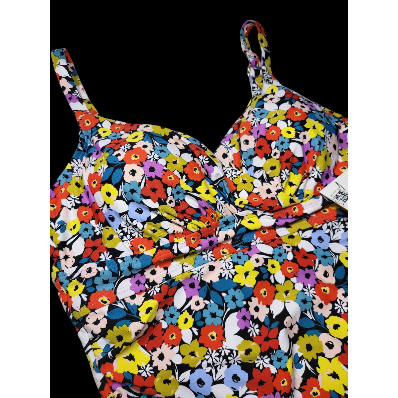 Other NWT ANNE‎ COLE Flower Field Twist Shirred Tankini Top 32C Size ONE SIZE - 6 Thumbnail