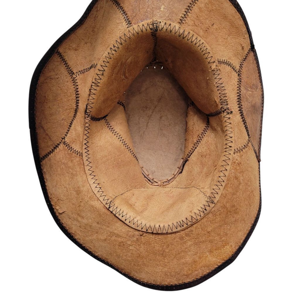Havana Club Handmade Genuine Colorblock Leather Women\'s Hat Havana Club Handmade Genuine Colorblock Leather Women\ main image 2