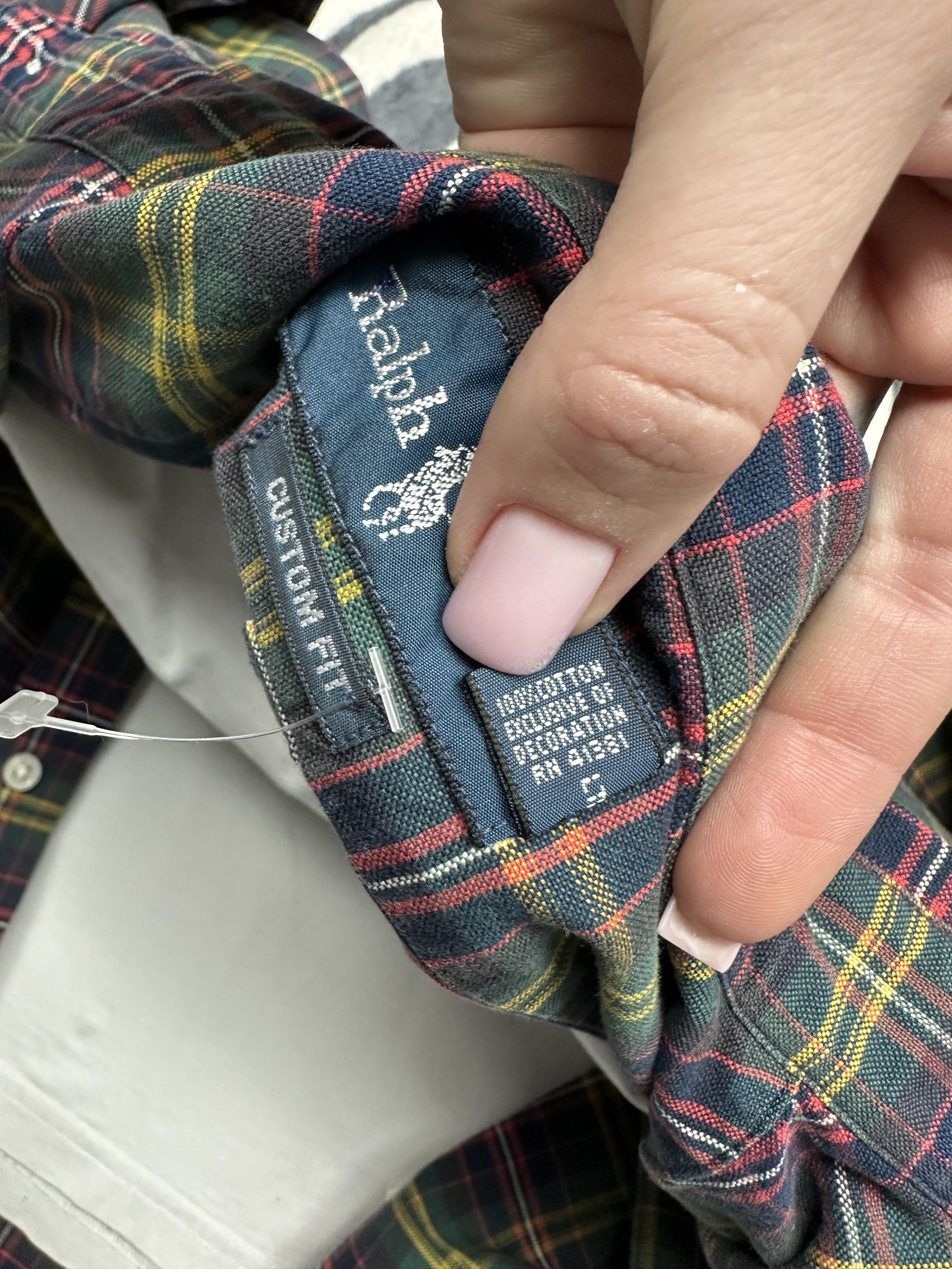 Polo Ralph Lauren Polo Ralph Lauren Mens Long Sleeve Plaid Shirt Size US S / EU 44-46 / 1 - 6 Thumbnail
