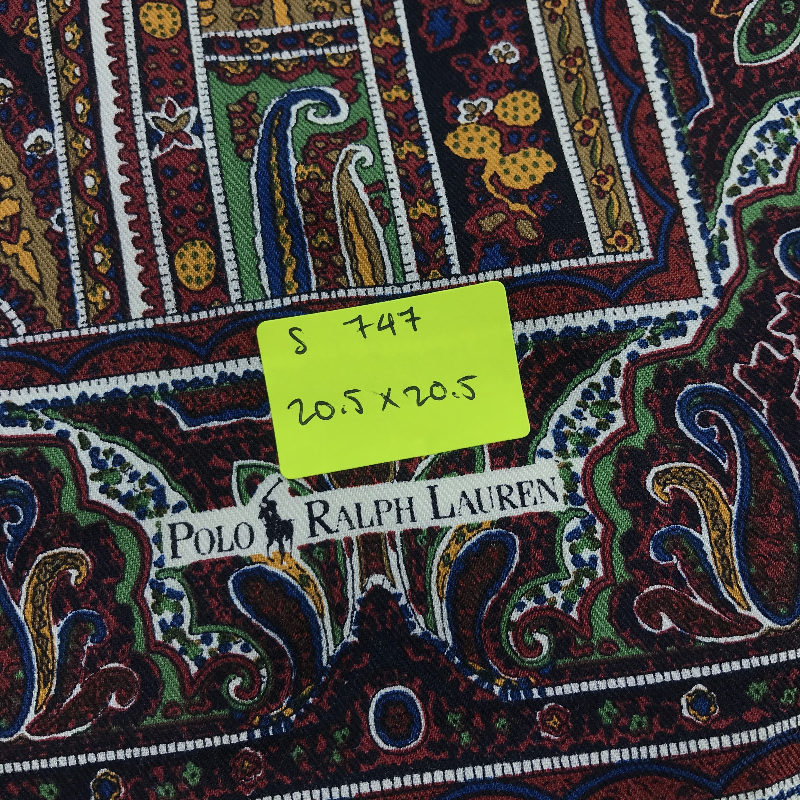 Polo Ralph Lauren × Vintage Polo Ralph Lauren Bandana / Handkerchief / Neckerchief -S747 Size ONE SIZE - 5 Thumbnail