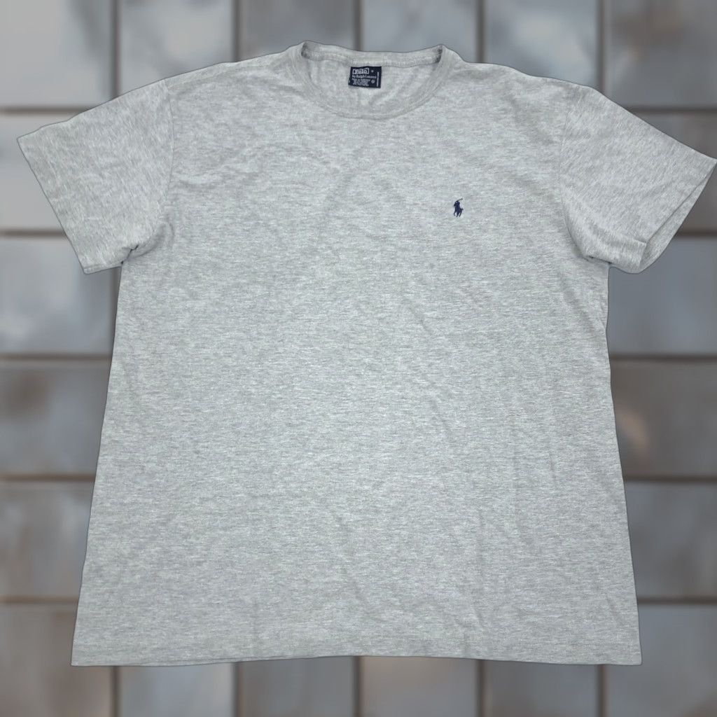 Polo Ralph Lauren VINTAGE Polo Ralph Lauren Men's XL Gray Short Sleeve Crew Neck T-Shirt Size US XL / EU 56 / 4 - 1 Thumbnail