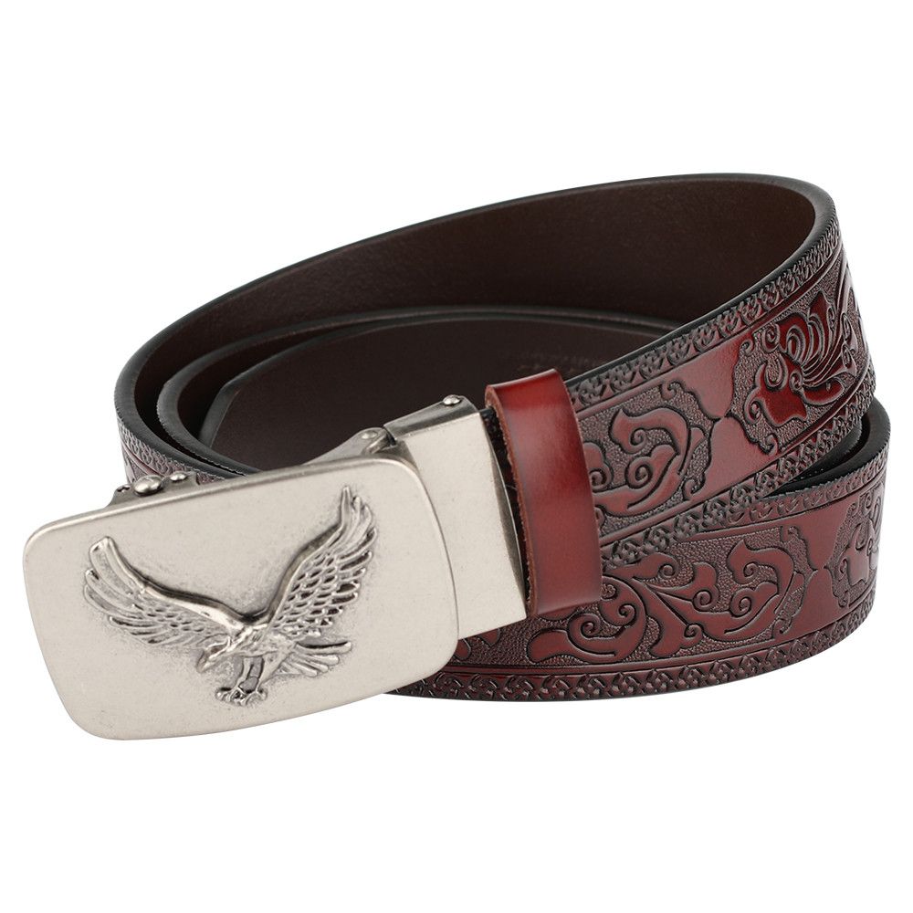Designer Dark Vintage Belt Riveted Belts Menswear Accessories Size ONE SIZE - 6 Thumbnail