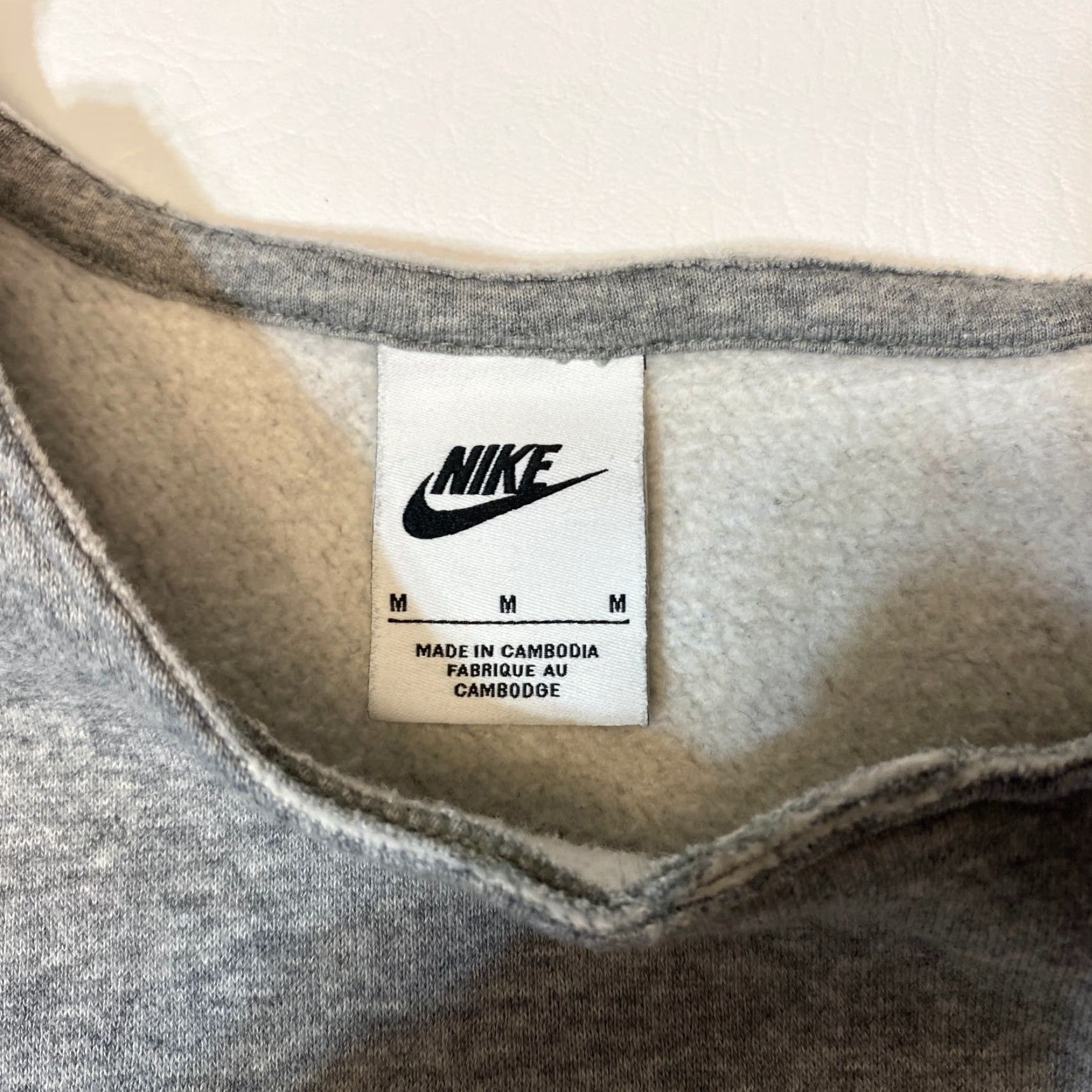 Nike Nike Collarless Fleece Sweatshirt M Men's Medium Light Heather Grey Pullover Embroidered Logo Pockets Nike Sportswear Casual Sportswear Size US M / EU 48-50 / 2 - 5 Thumbnail
