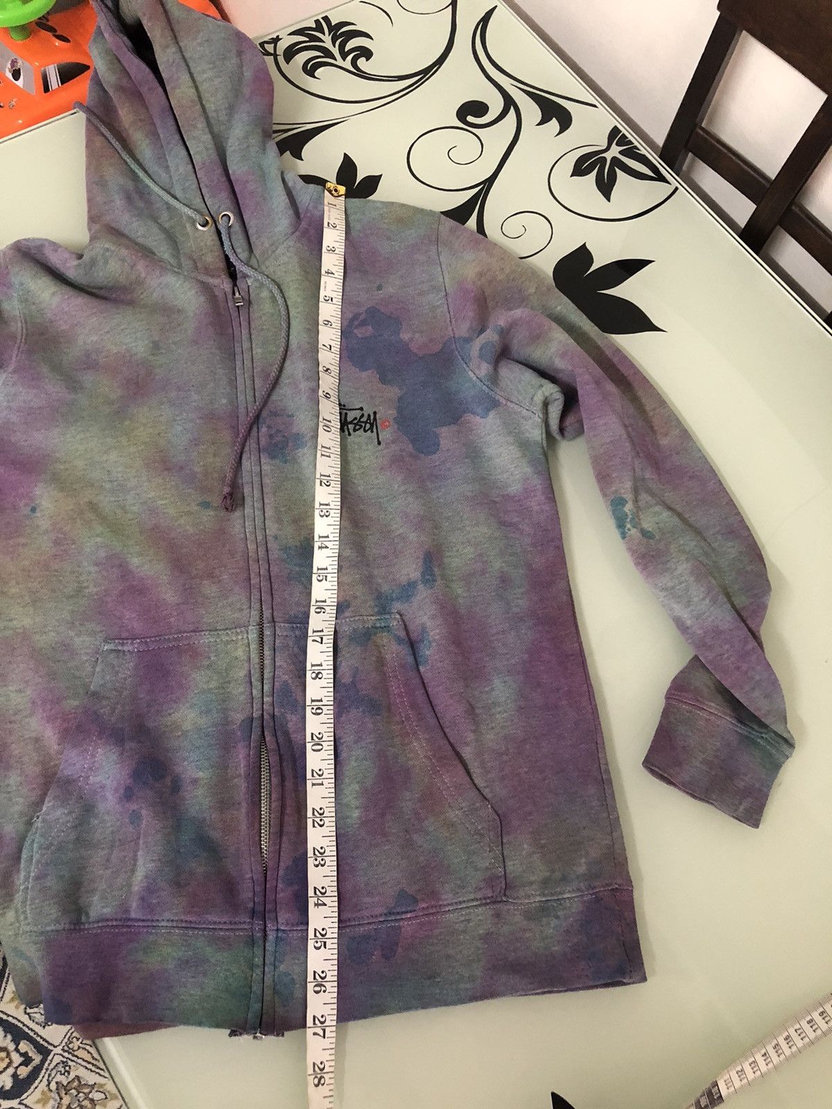Stussy Rare❗️Stussy Tie Dye Big Logo Sweater Hoodie y2k Size US S / EU 44-46 / 1 - 20 Thumbnail