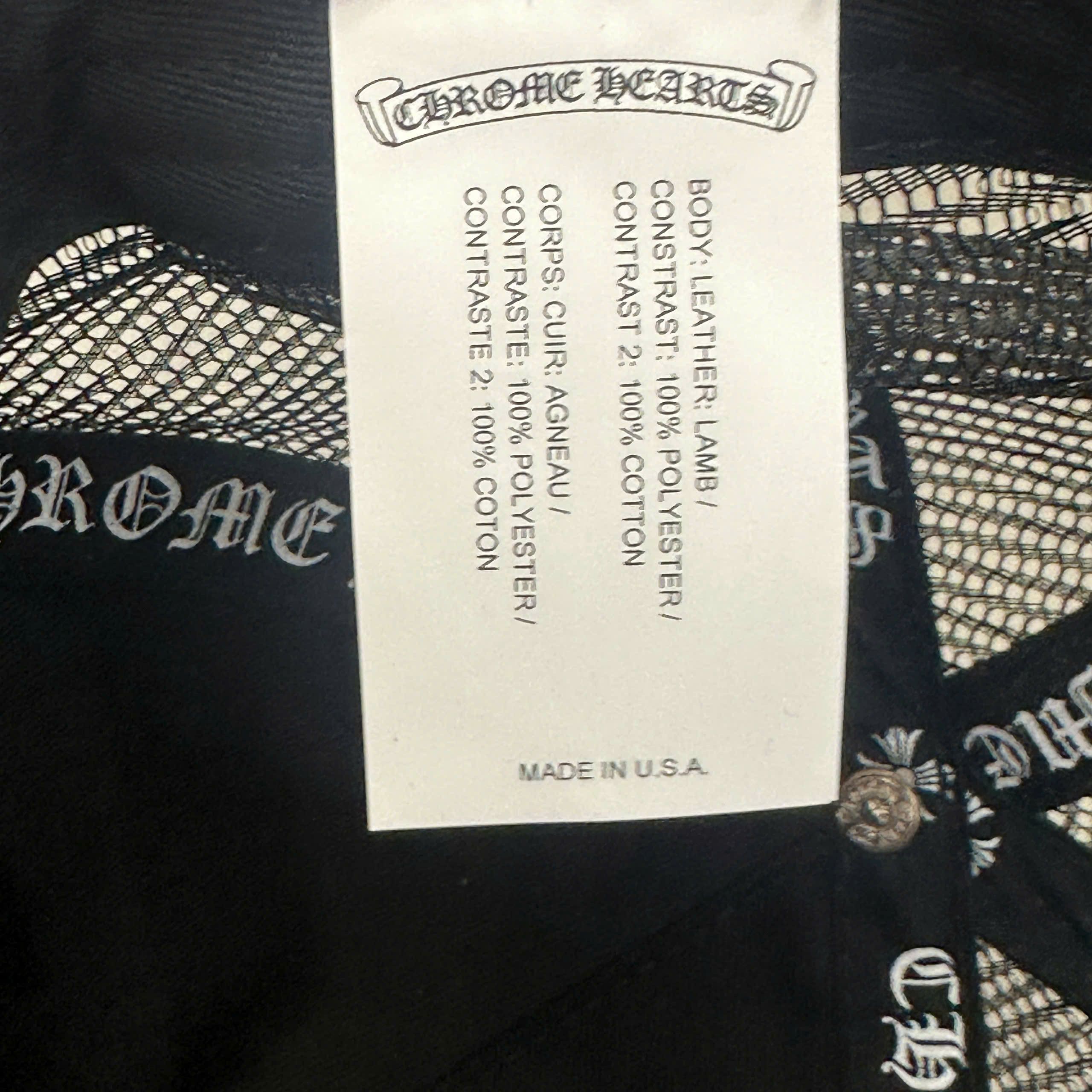 Chrome Hearts CHROME HEARTS Cemetery Cross Leather Trucker Hat BLACK Size ONE SIZE - 8 Thumbnail