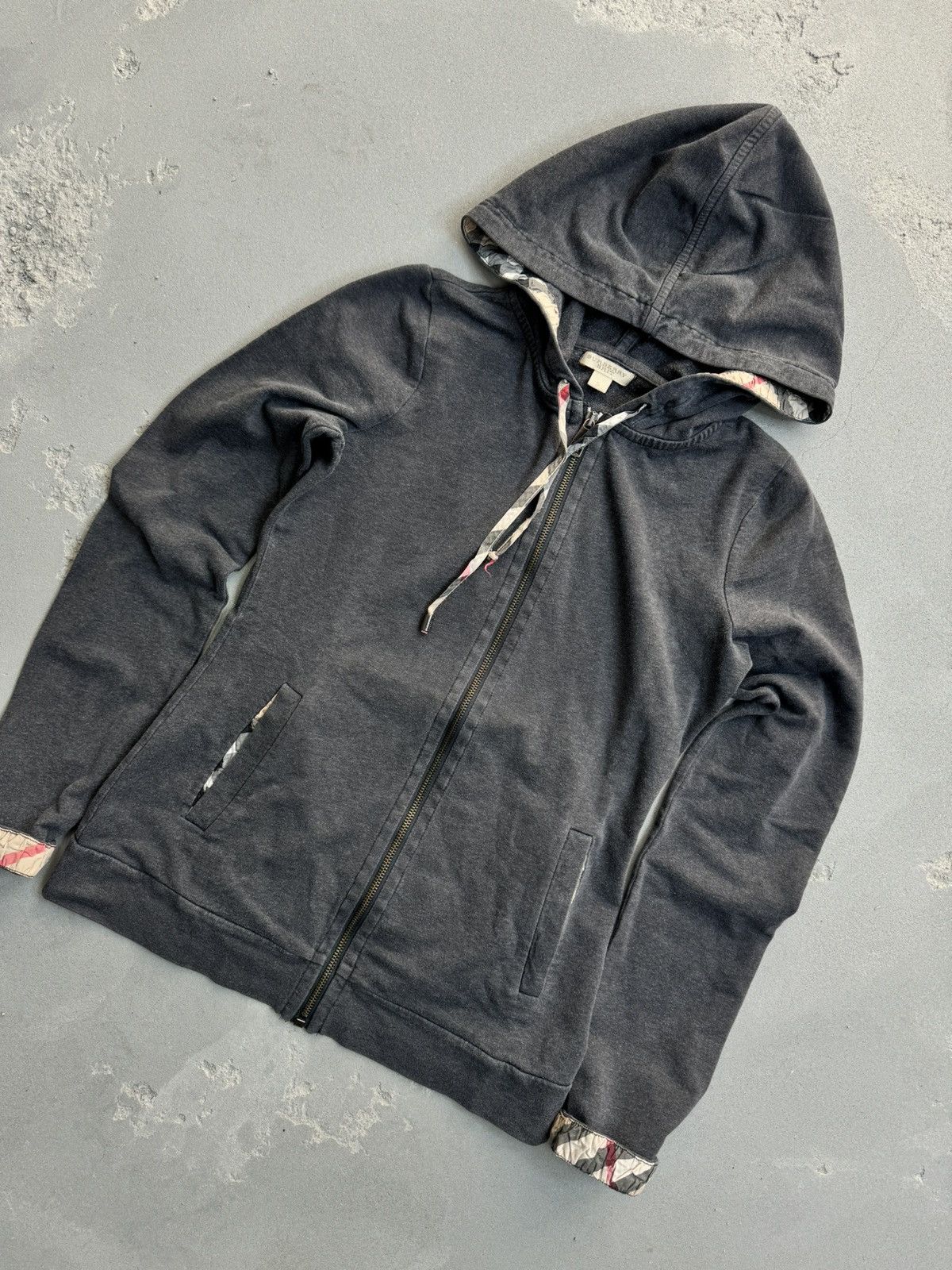 Burberry Vintage Burberry Nova Check Zip Up Hoodie Size S / US 4 / IT 40 - 3 Thumbnail