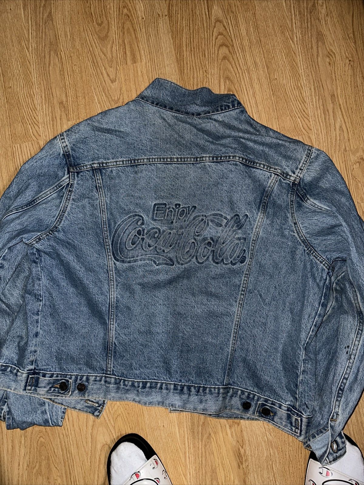 Coca Cola × Vintage Vintage Coca Cola Denim Jacket Size US XXL / EU 58 / 5 - 10 Thumbnail