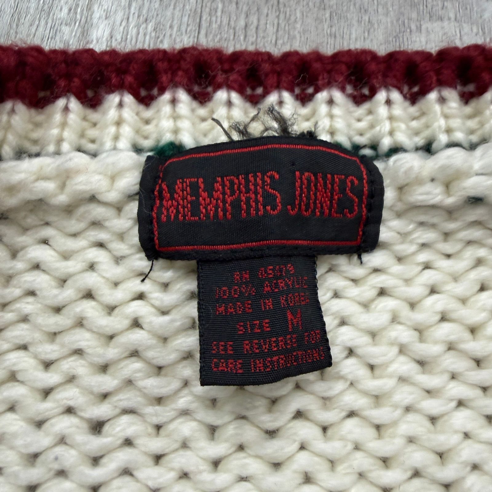 Vintage Vintage Memphis Jones Cardigan Sweater Size Medium Cream Size M / US 6-8 / IT 42-44 - 6 Thumbnail