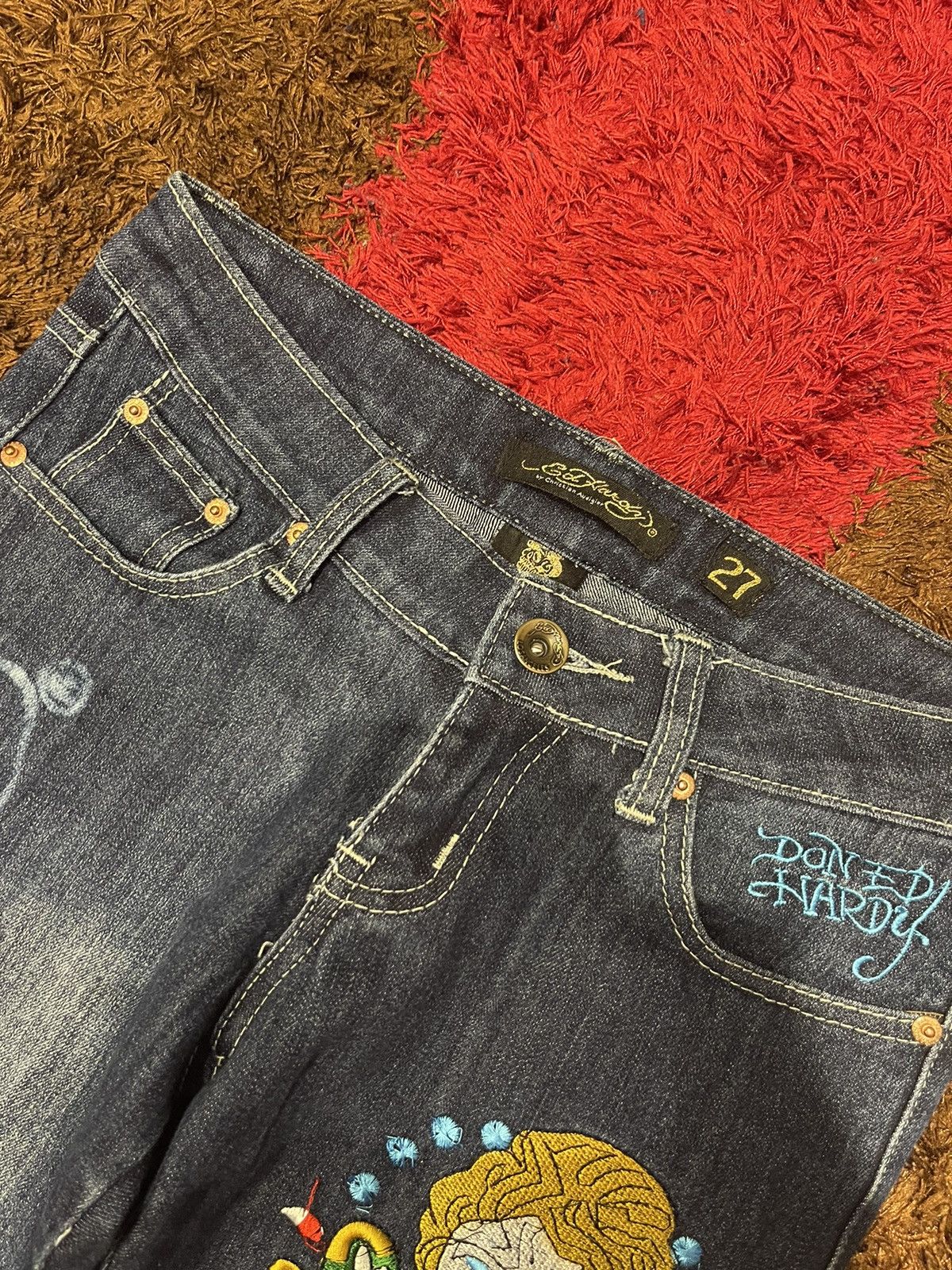 Ed Hardy Best Offer Ed Hardy By Christian Audigier Jeans Size 28 - 30 Size US 29 - 5 Thumbnail