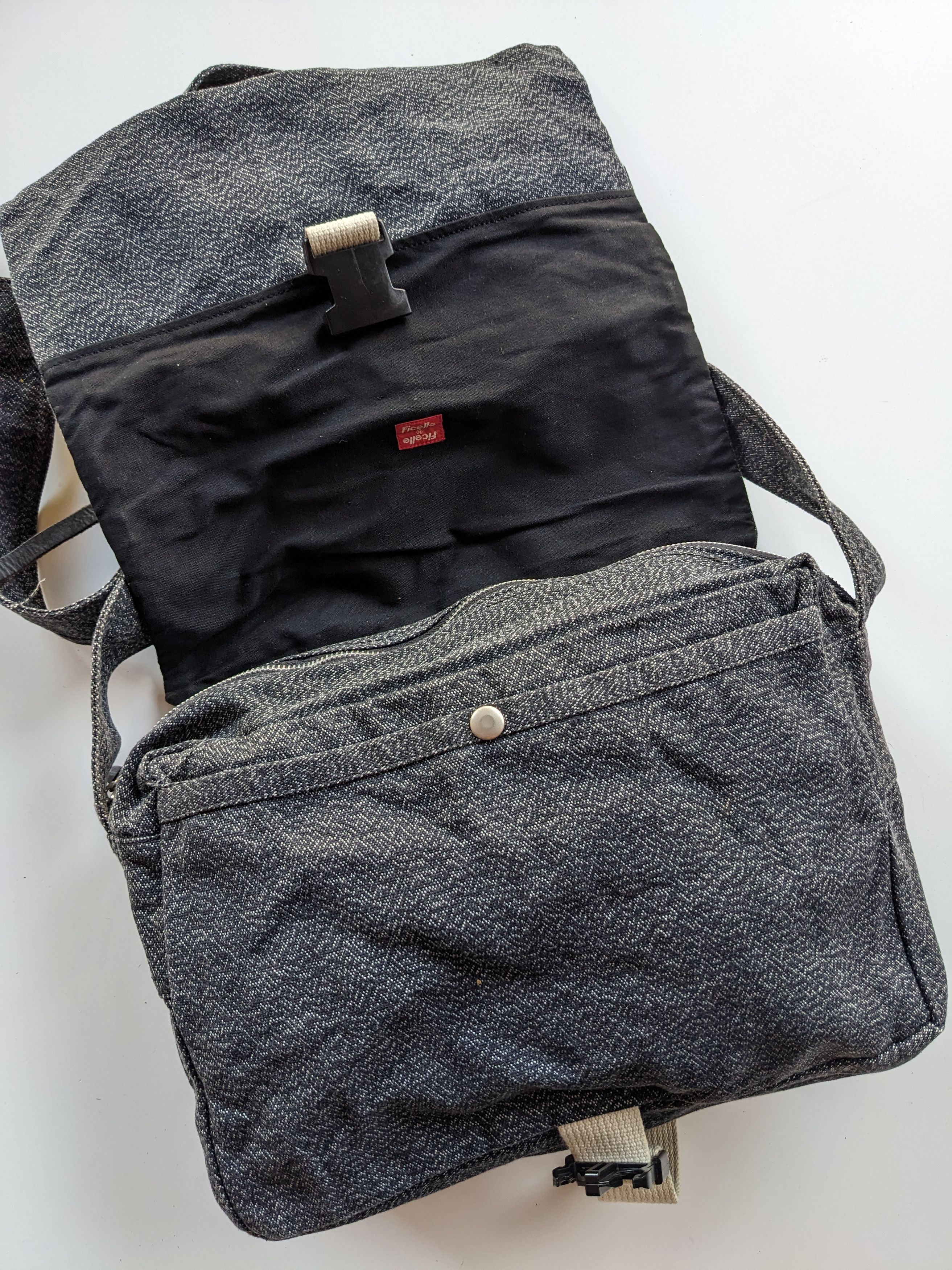 Japanese Brand Ficelle canvas sling bag Size ONE SIZE - 3 Thumbnail