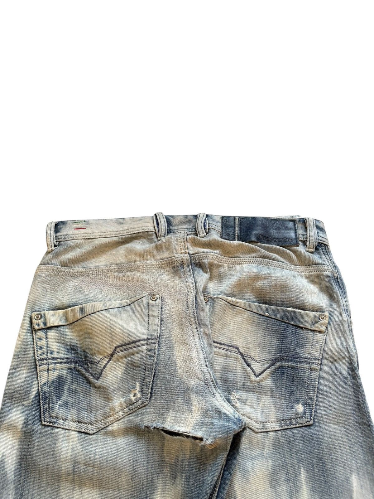 Diesel Vintage Diesel Krooley Bleached Distressed Jeans Size US 31 - 9 Thumbnail