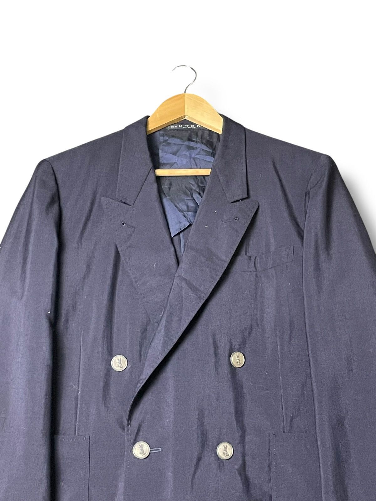 Designer × Yves Saint Laurent Yves Saint Laurent Double Breasted Blazer (55) Size US S / EU 44-46 / 1 - 4 Thumbnail
