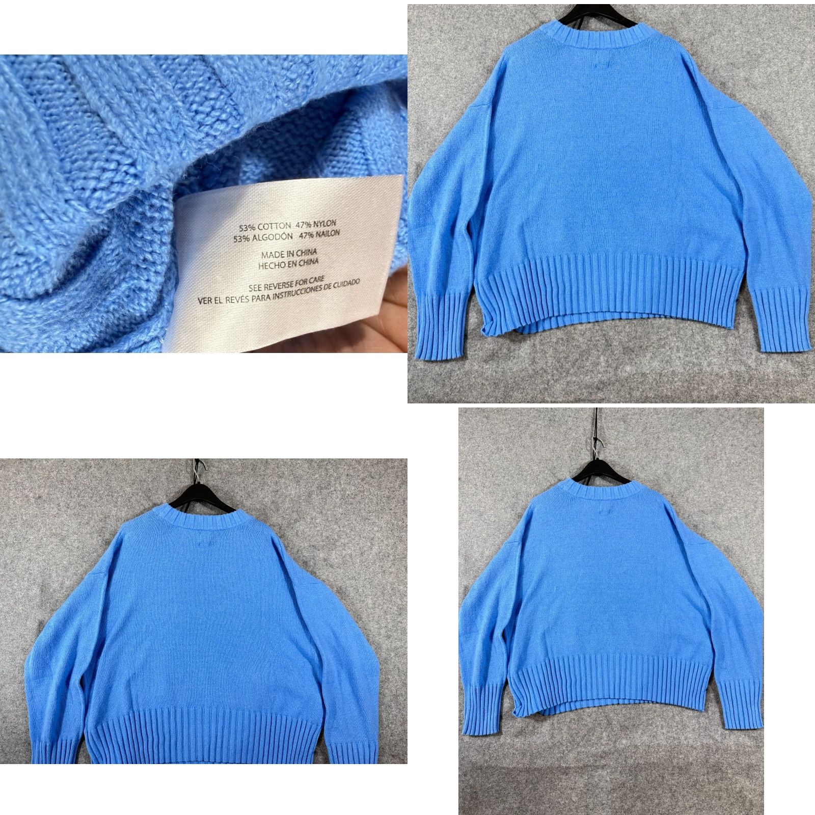 Gap Gap Sweater Womens 2XL Blue Crew Neck Pullover Long Sleeve Ribbed Cuff NWT Casual Preppy Autumn Size XXL / US 16-18 / IT 52-54 - 8 Thumbnail