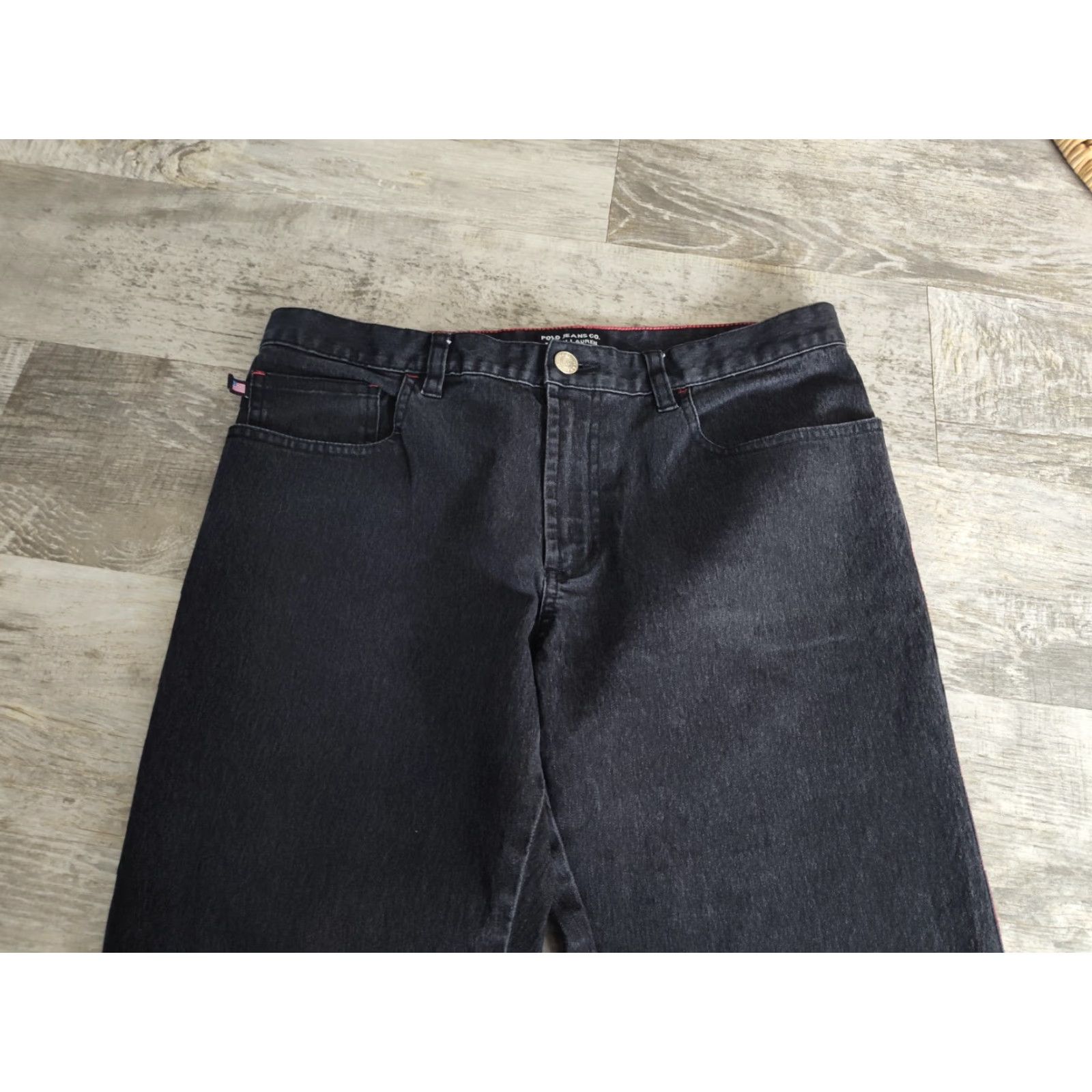 Polo Ralph Lauren VINTAGE Polo Ralph Lauren Women’s Pants Size 8 Black Denim Bootcut Casual Workwear 28 Inseam Size 30" / US 8 / IT 44 - 6 Thumbnail