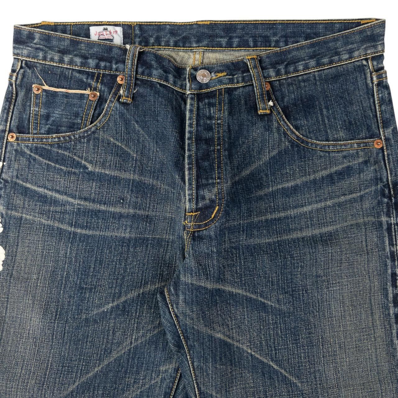 Designer Vintage Koi Fish Denim Jeans Size W33 Size US 33 - 4 Thumbnail