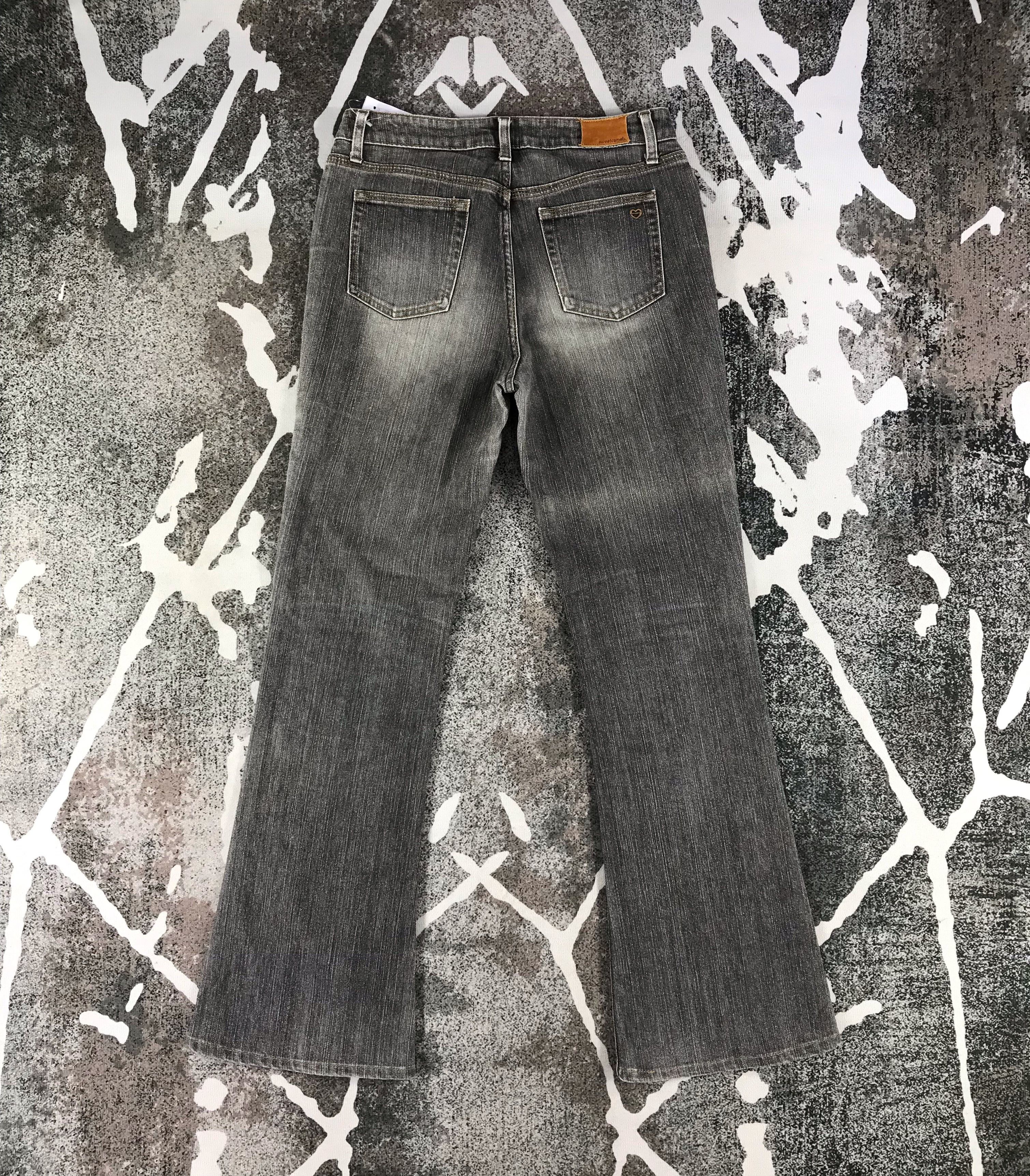 Japanese Brand Sweet Camel Jeans Faded Gray Flare Denim KJ1216 Size 29" - 2 Thumbnail