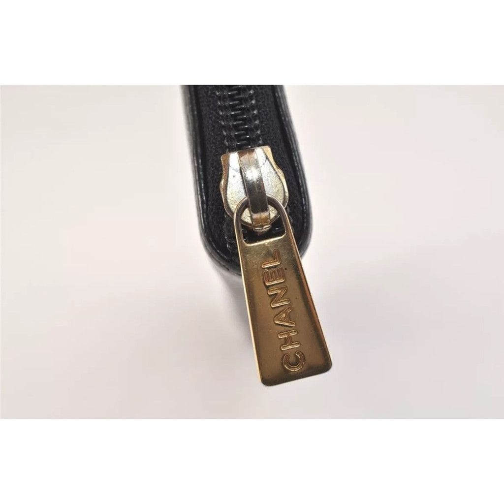 Chanel EUC Chanel CC logo caviar leather long zip around wallet Size ONE SIZE - 7 Thumbnail