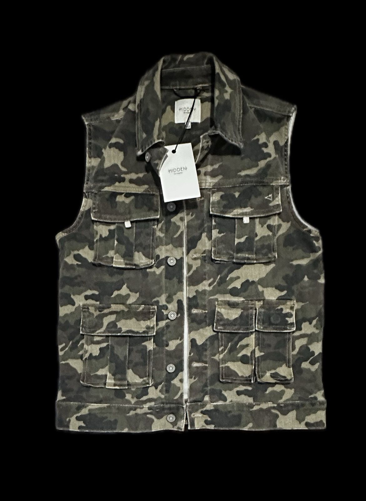 HIDDEN HIDDEN Camo Vest Size XS / US 0-2 / IT 36-38 - 1 Thumbnail
