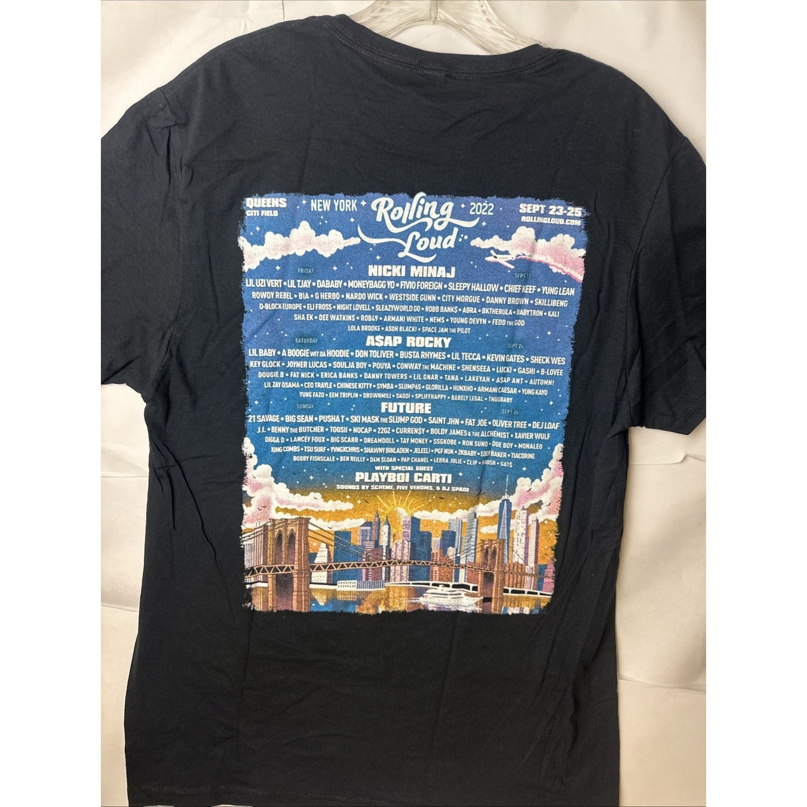 &Daughter Rolling Loud Tshirt NYC 2022 Size M Big Apple Black Size US M / EU 48-50 / 2 - 5 Thumbnail