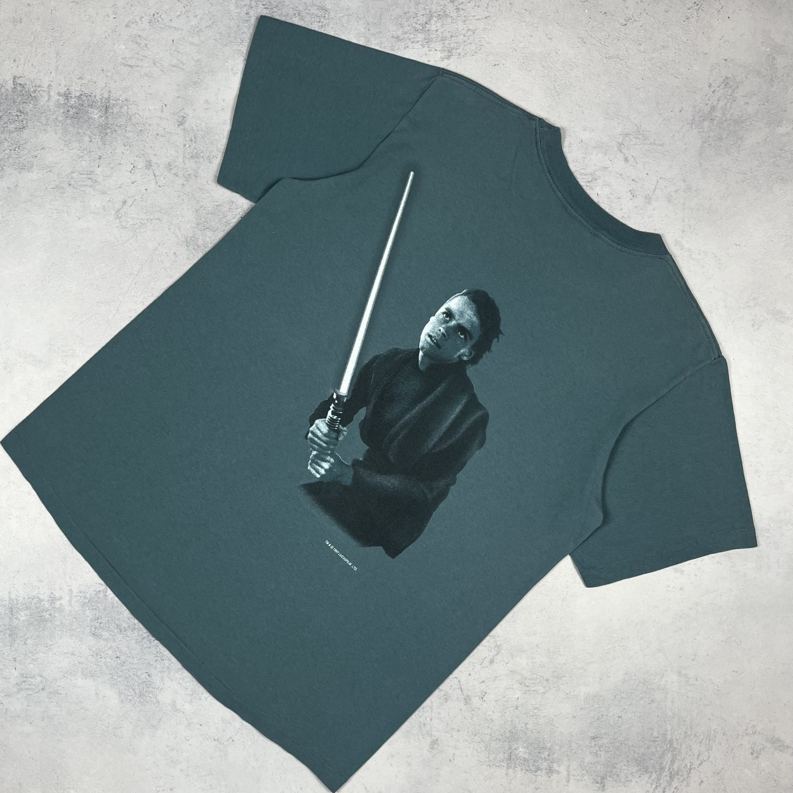 Star Wars Vintage Luke Skywalker Star Wars Rare Movie T Shirt 1997 Size US L / EU 52-54 / 3 - 1 Thumbnail