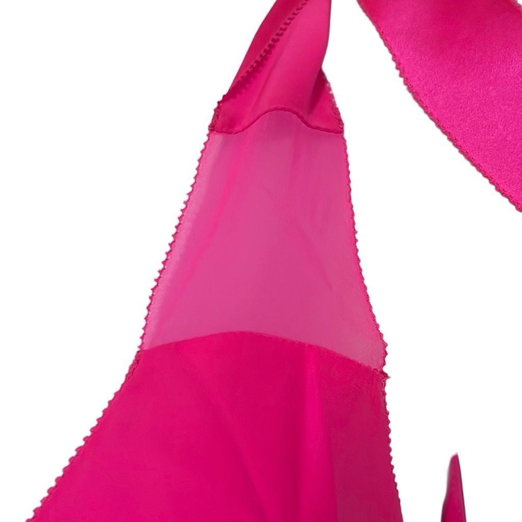 Parker Parker Womens Size Small 100% Silk Tank Top Pink Tie Straps Size S / US 4 / IT 40 - 5 Thumbnail