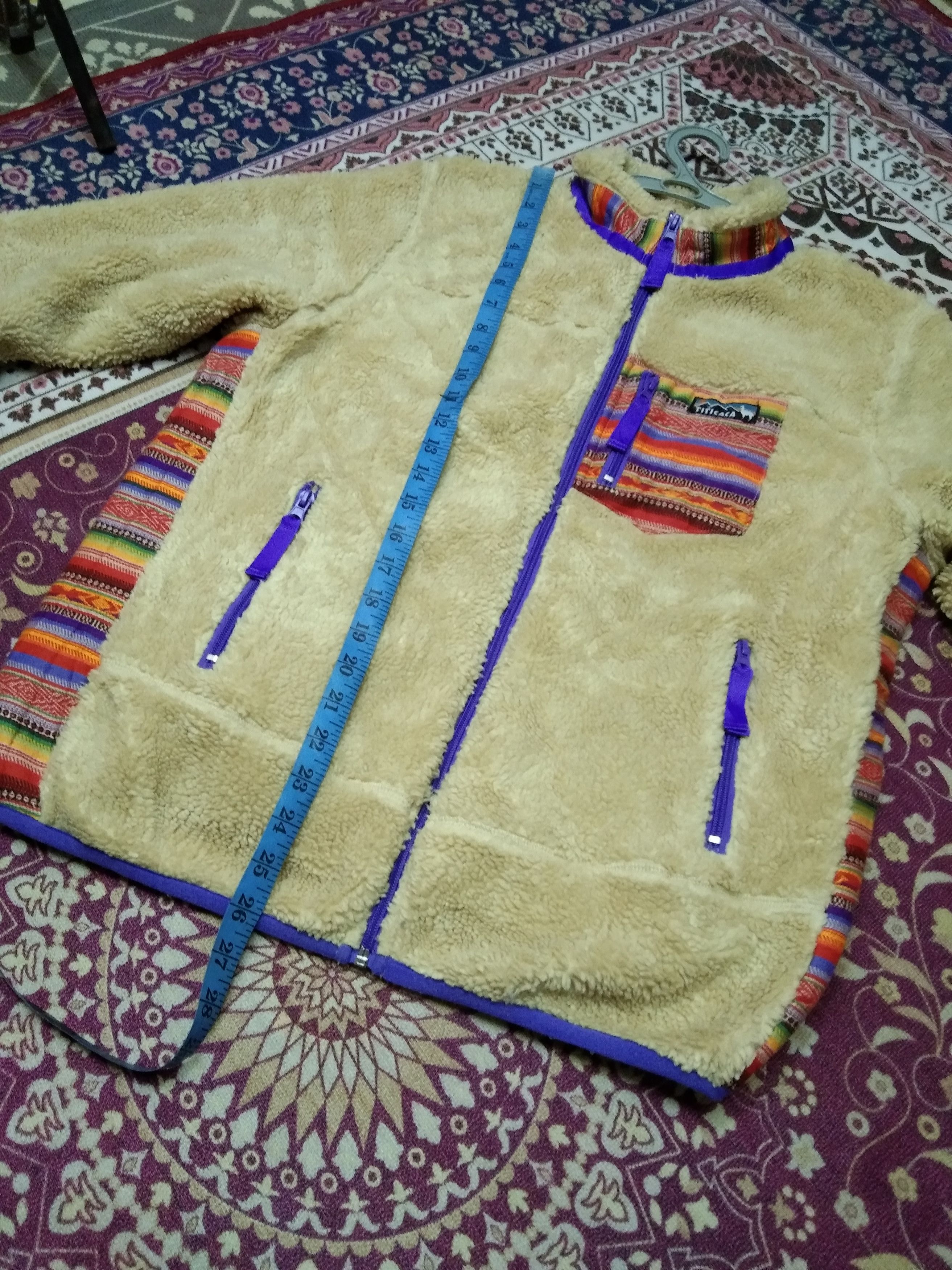 Japanese Brand TITICACA DEEP PILE FLEECE JACKET Size US L / EU 52-54 / 3 - 7 Thumbnail