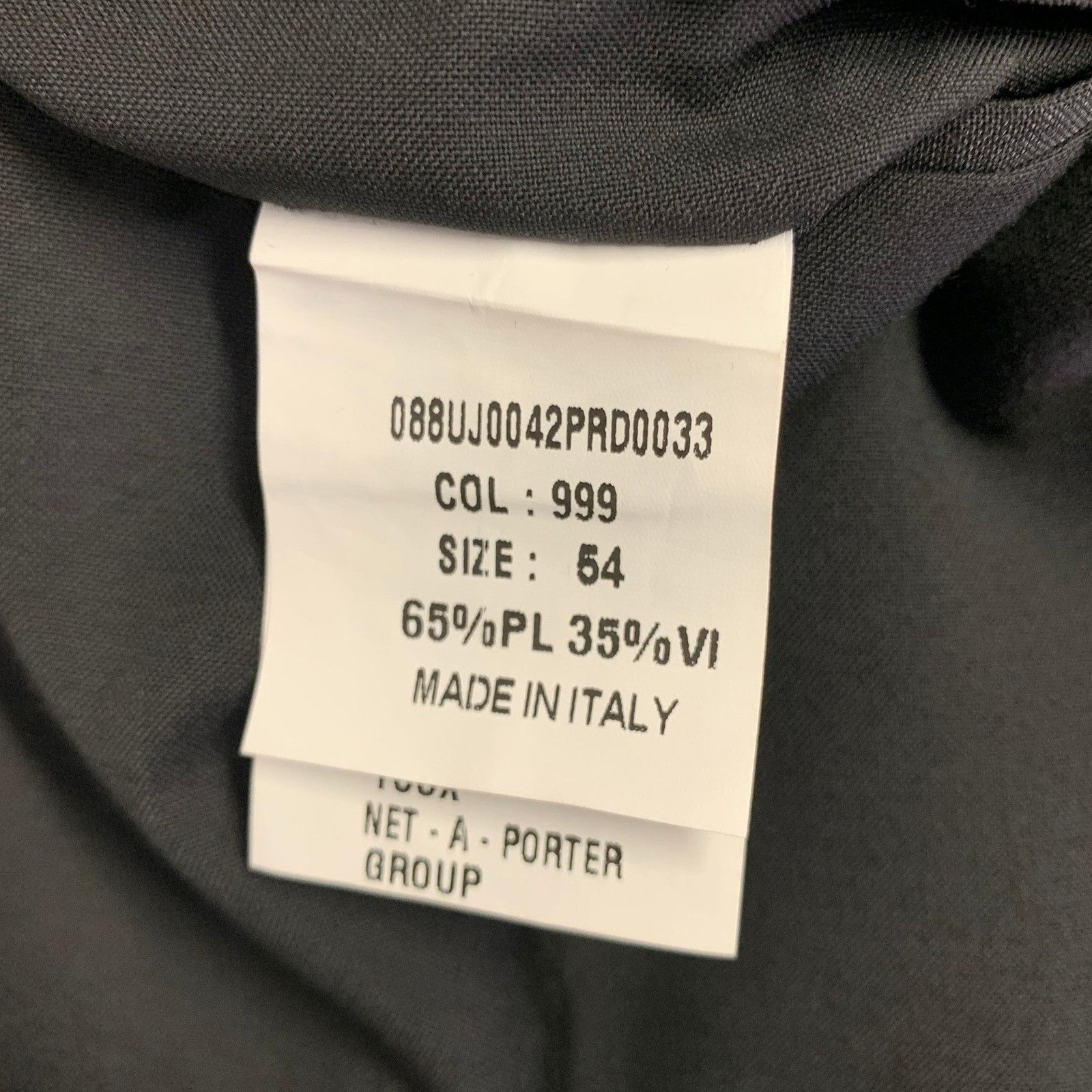 Other 8 BY YOOX Size 44 Black White Contrast Stitch Jacket Size US L / EU 52-54 / 3 - 7 Thumbnail