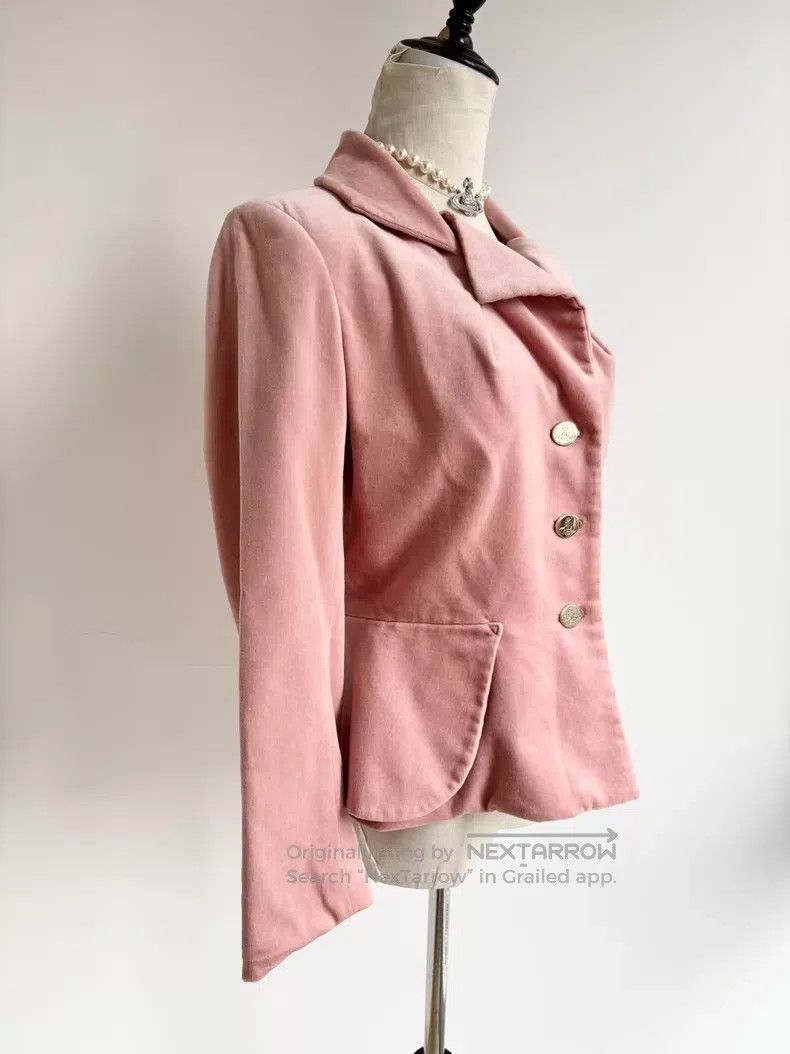 Vivienne Westwood Vivienne Westwood Pink Velvet Jacket Size L / US 10 / IT 46 - 2 Thumbnail