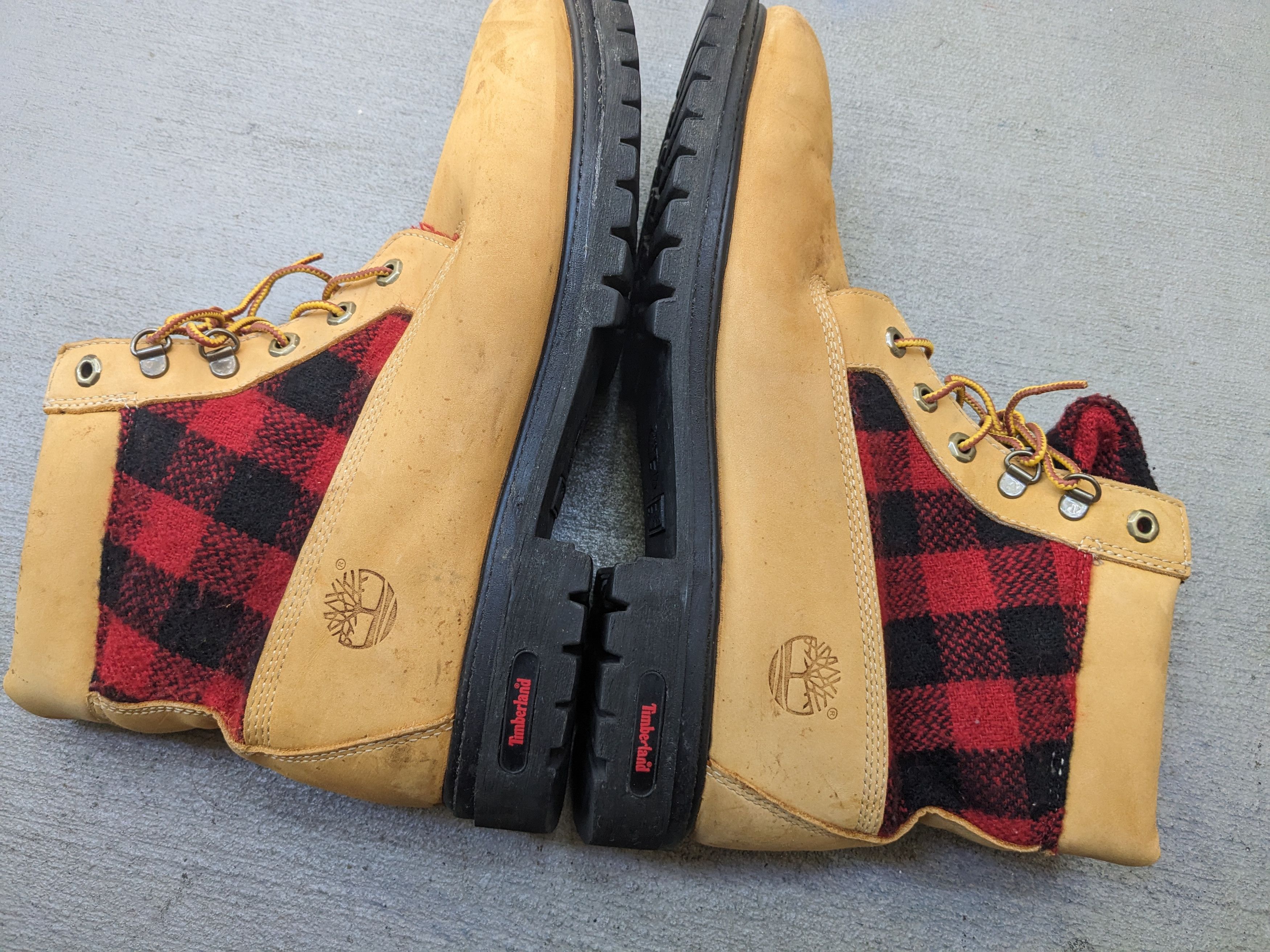 Timberland Timberland Boots 12 Tan Wheat Buffalo Plaid Size US 12 / EU 45 - 11 Thumbnail