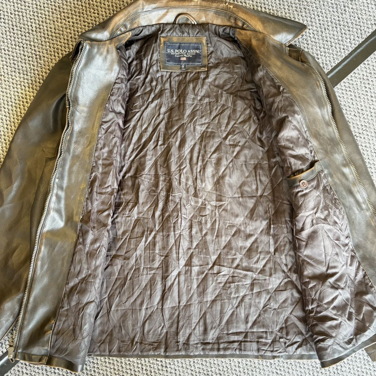 U.S. Polo Assn. US Polo Assn Leather Jacket Size US XL / EU 56 / 4 - 10 Thumbnail