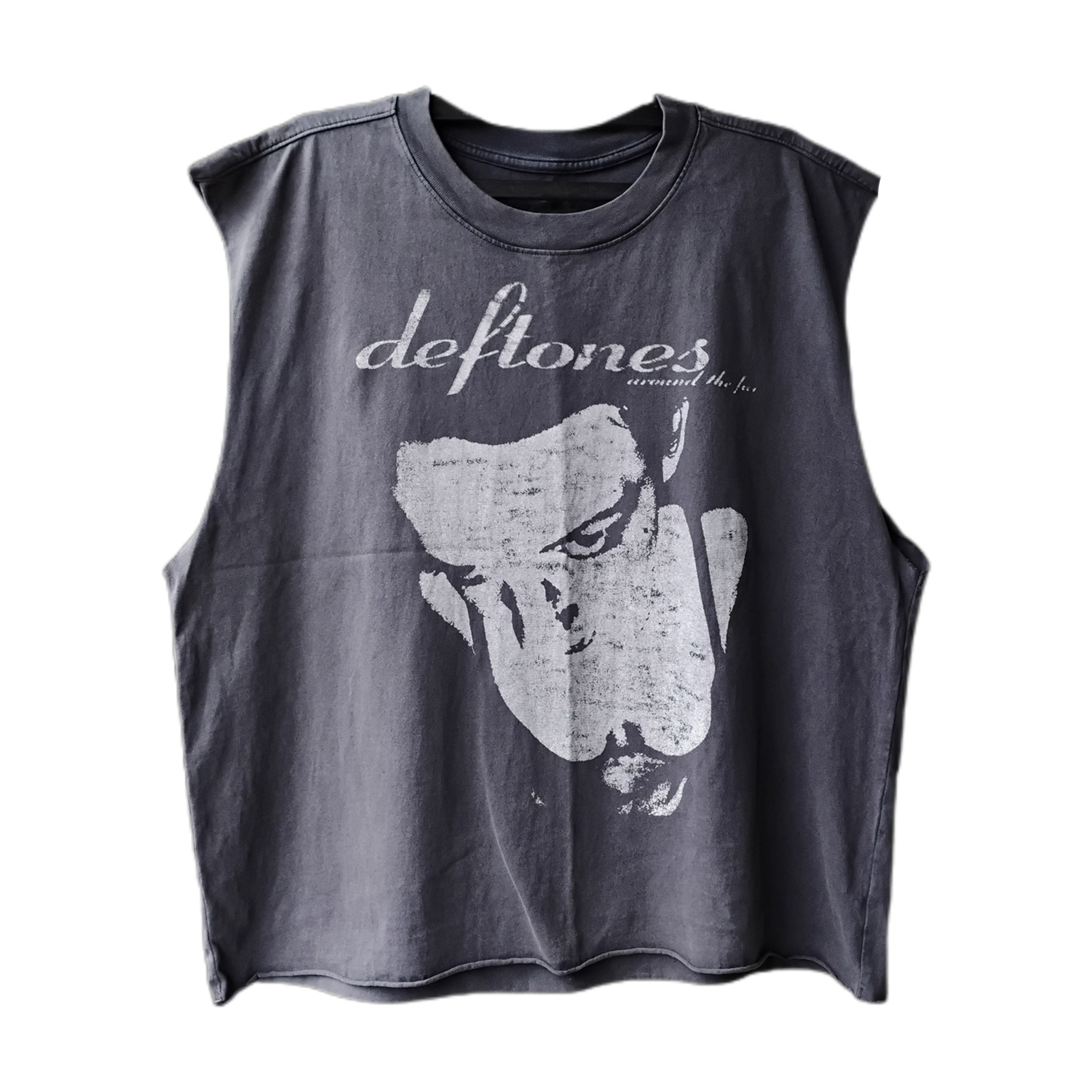 Band Tees Deftones Around The Fur Y2K 10s Shirt Sleeveless Boxy Cut Size US XL / EU 56 / 4 - 1 Thumbnail