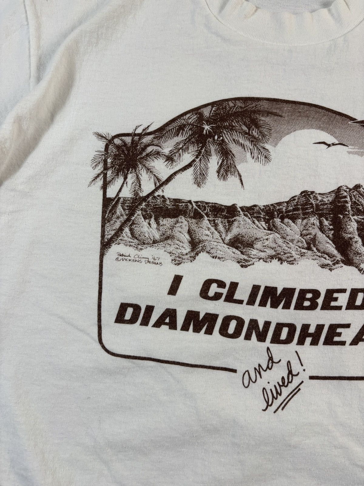Vintage Vintage I Climbed Diamond Head Tee Made in USA Stedman Size US M / EU 48-50 / 2 - 3 Thumbnail