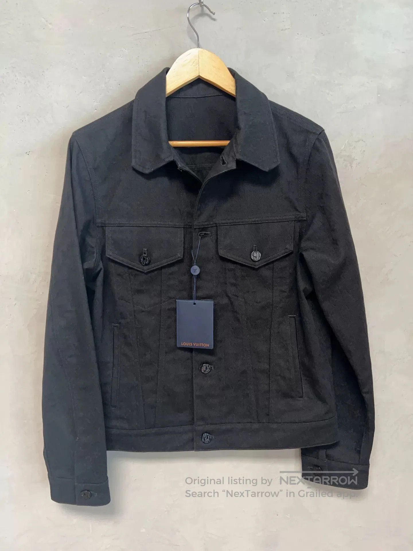 Louis Vuitton Louis Vuitton Black Patterned Denim Jacket. Size US S / EU 44-46 / 1 - 1 Thumbnail